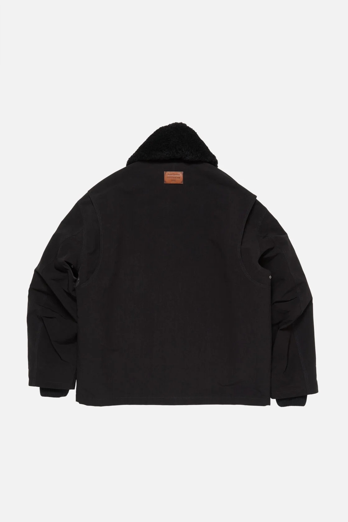 ACNE STUDIOS Oversize Padded Nylon Jacket in Black