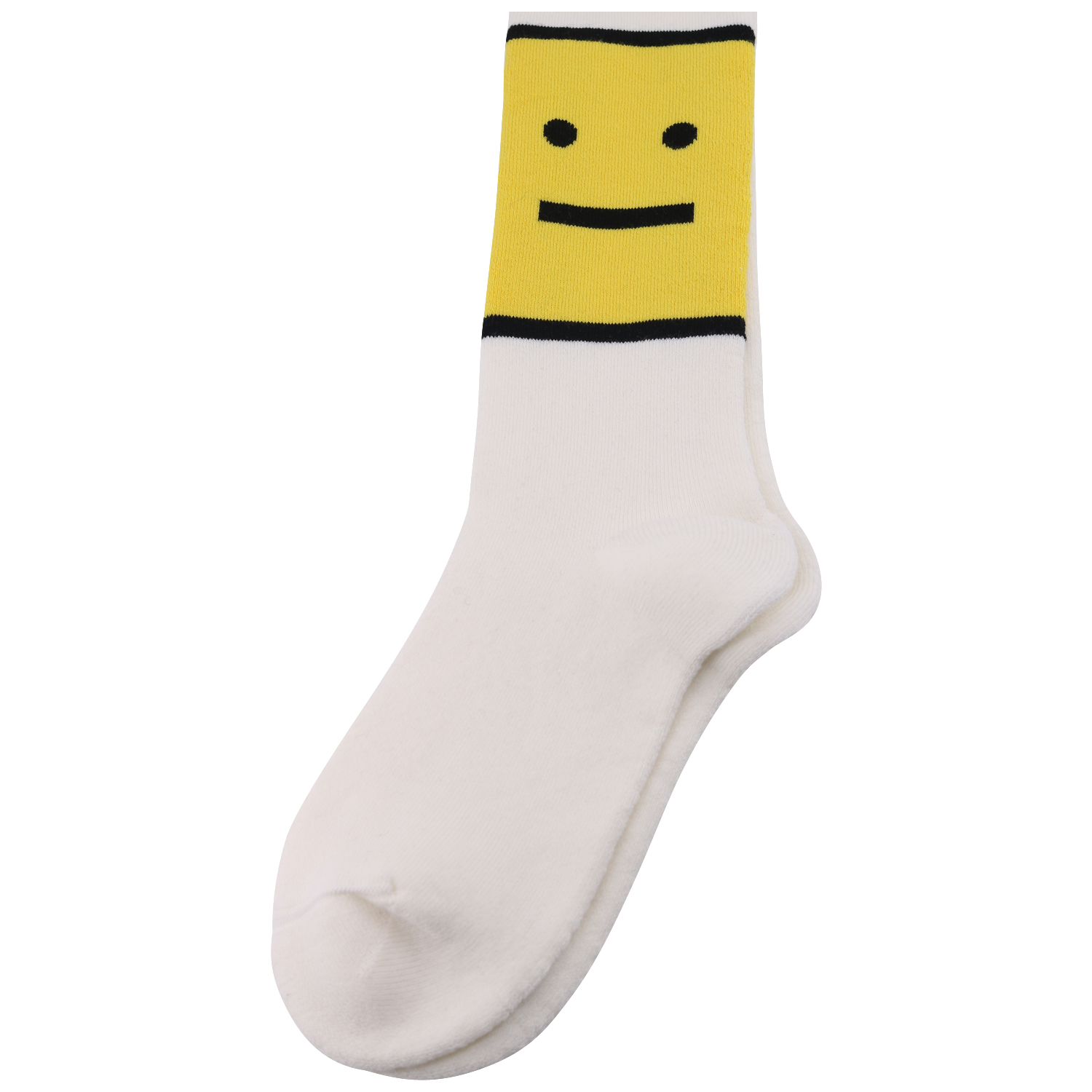 Unisex Acne Studios Socks in White/Yellow 37-40