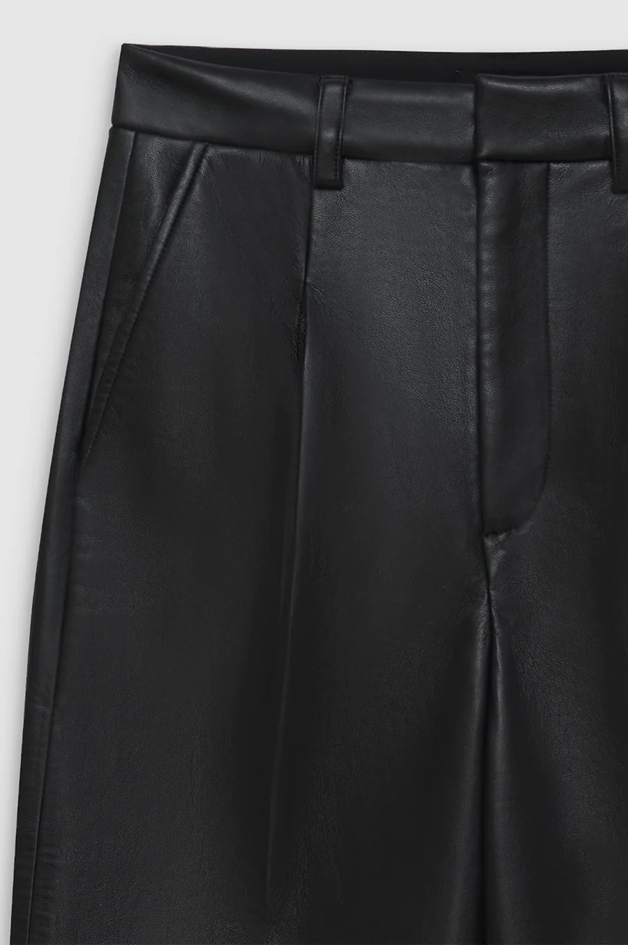 ANINE BING Carmen Pant in Black Recycled Leather
