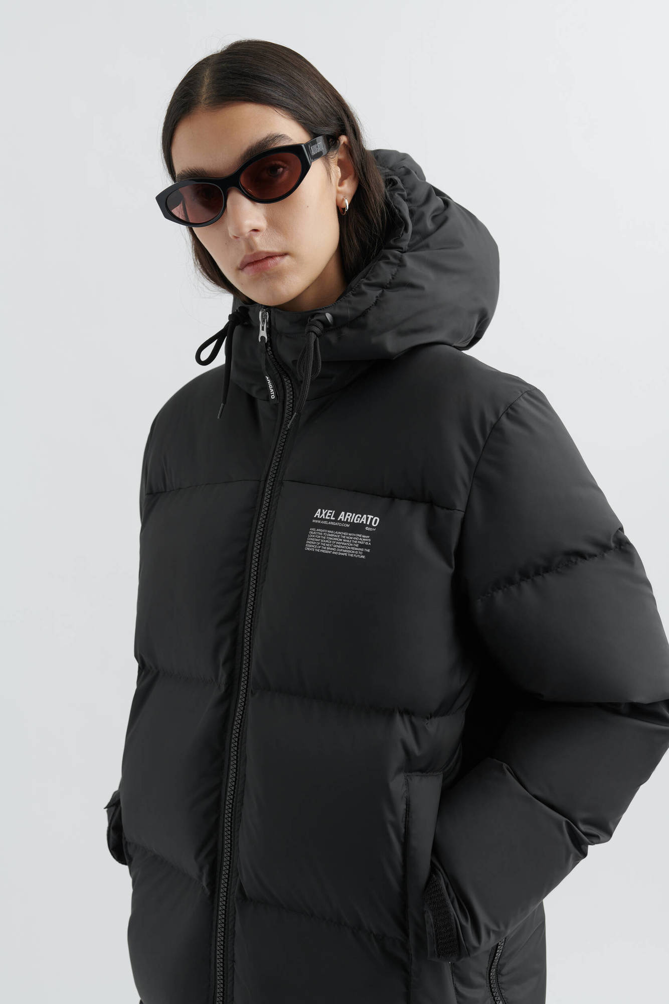 AXEL ARIGATO Lumia Down Puffer Coat in Black