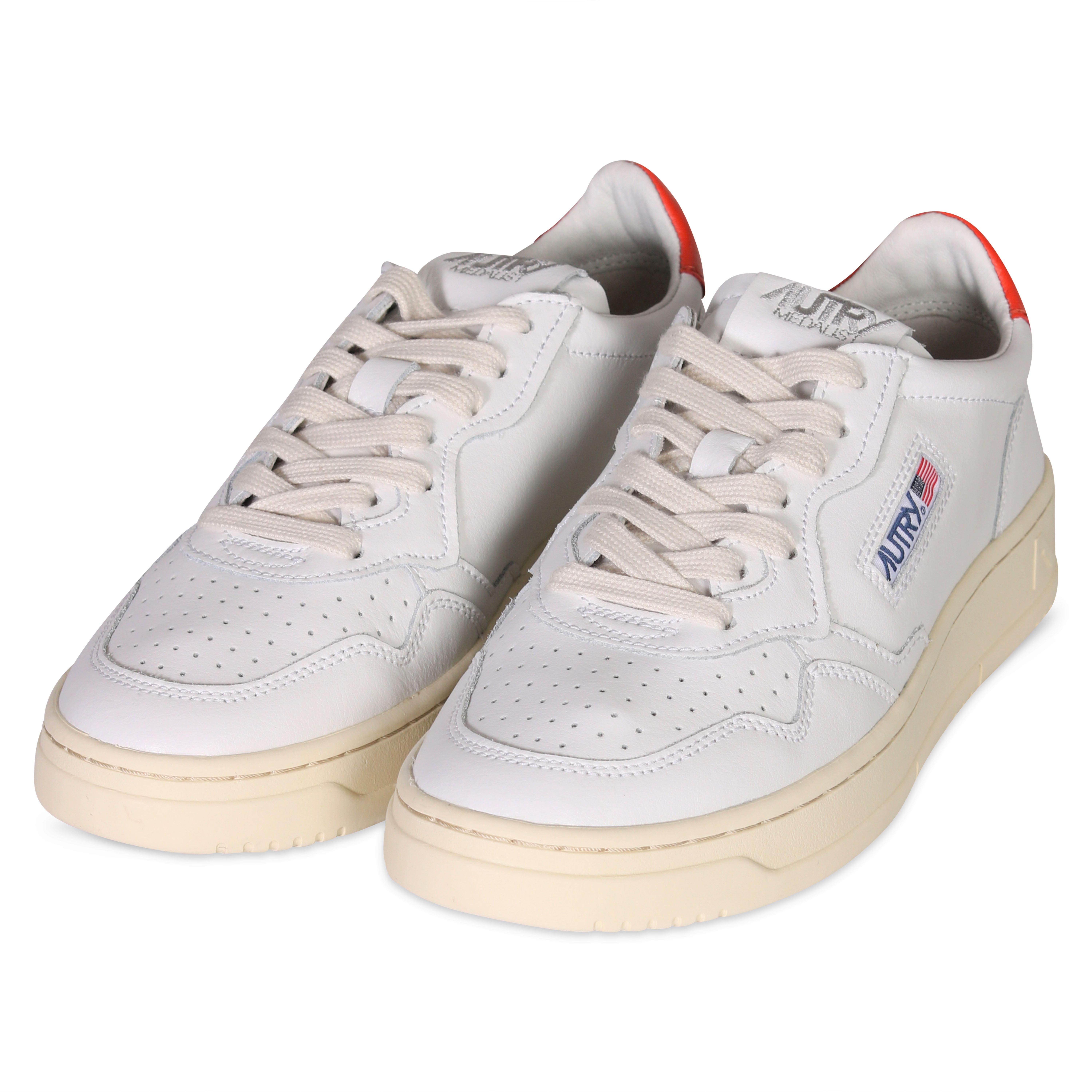 Autry Action Shoes Low Sneaker White/Orange 40
