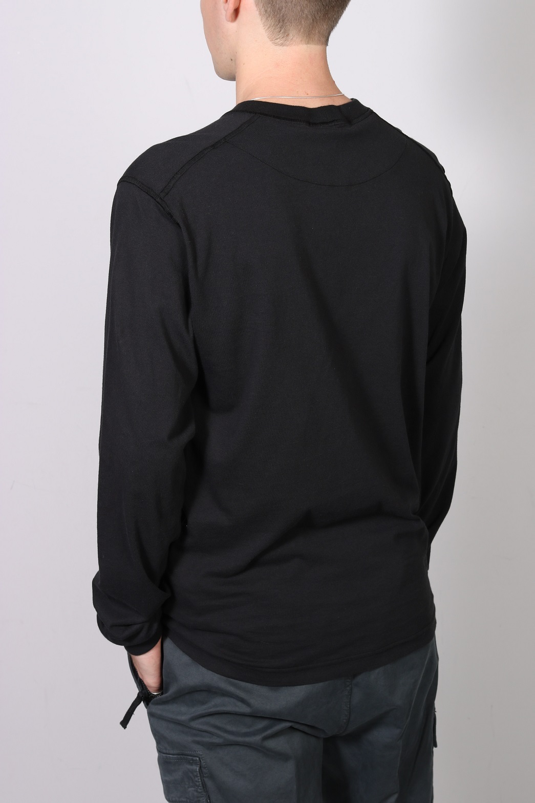 STONE ISLAND Basic Longsleeve in Black