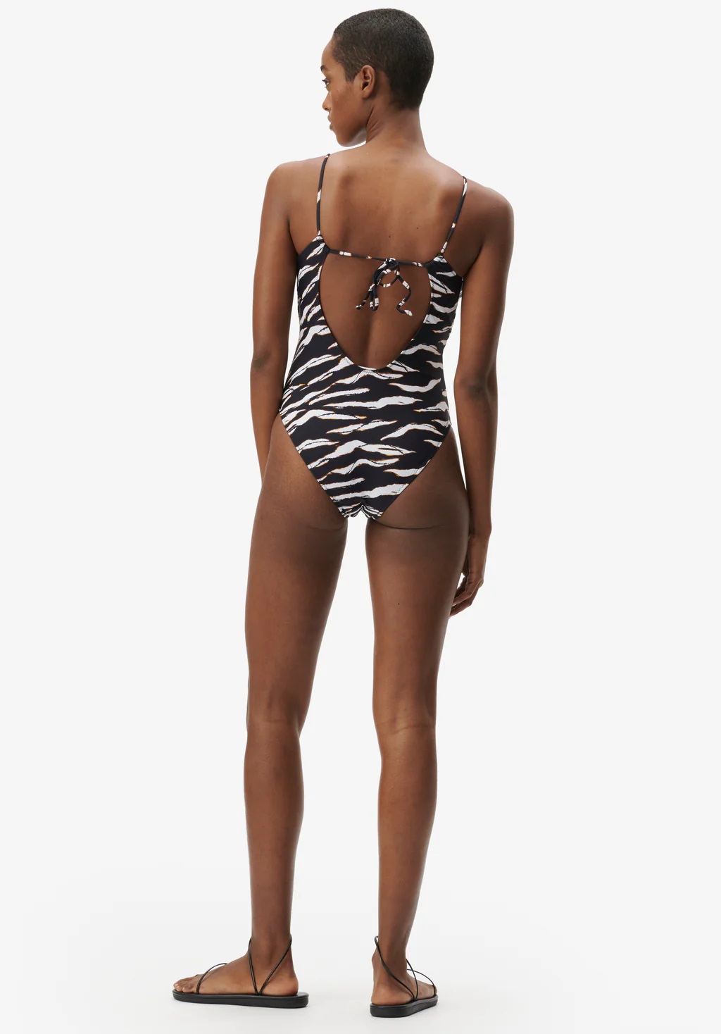 LALA BERLIN Swimsuit Arka in Dark Zebra Wave XS
