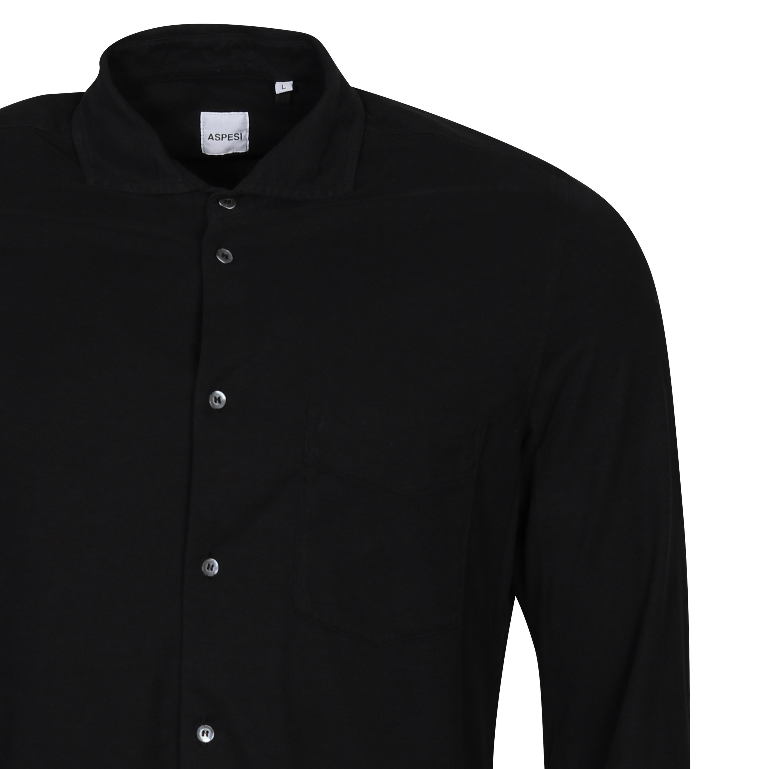 Aspesi Jersey Shirt in Black