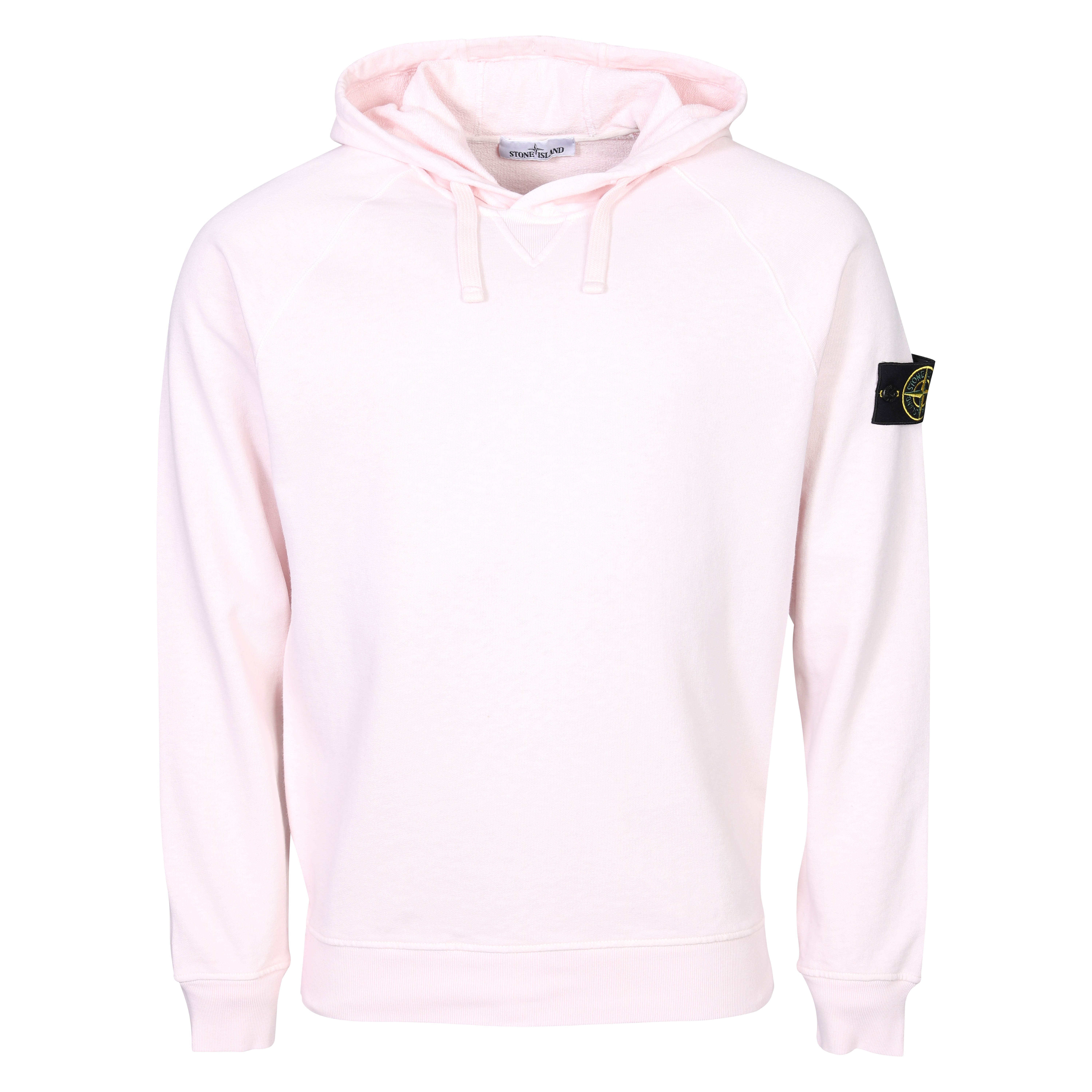 Stone Island Sweat Hoodie in Washed Light Pink 2XL