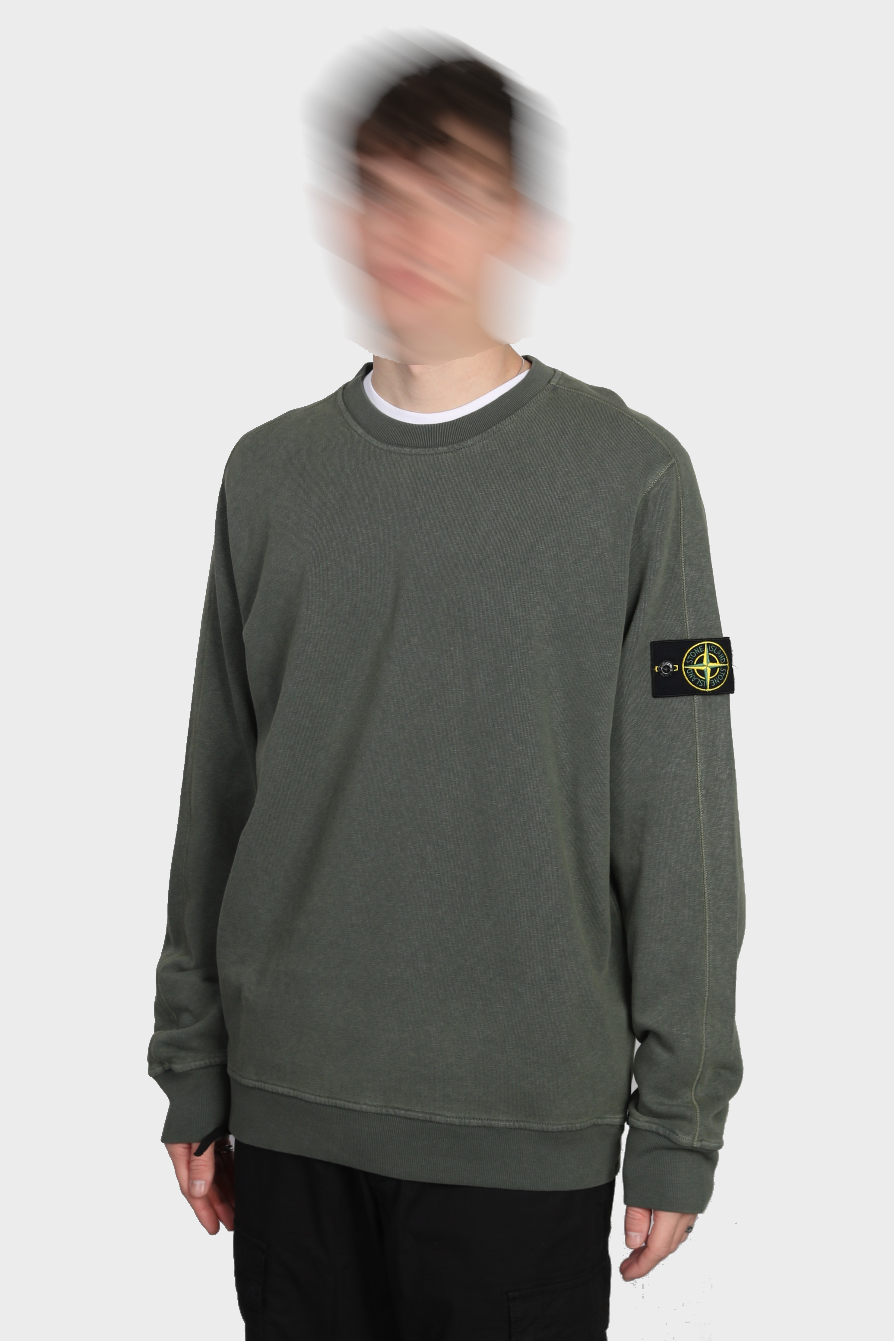 STONE ISLAND Vintage Sweatshirt in Washed Green