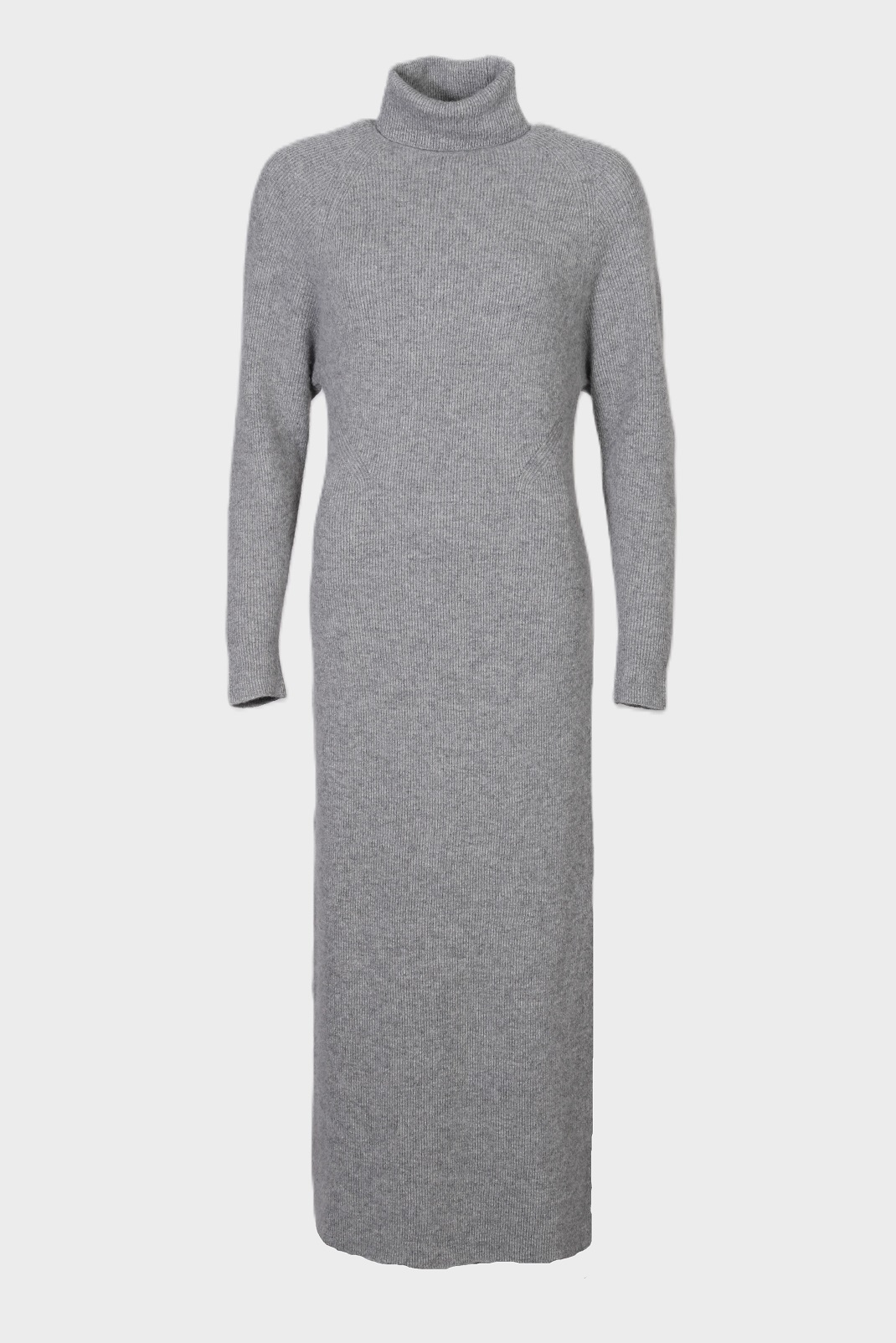 GOLDEN GOOSE Knit Dress Ribbed Wool in Grey GOLDEN GOOSE Knit Dress Ribbed Wool in Grey