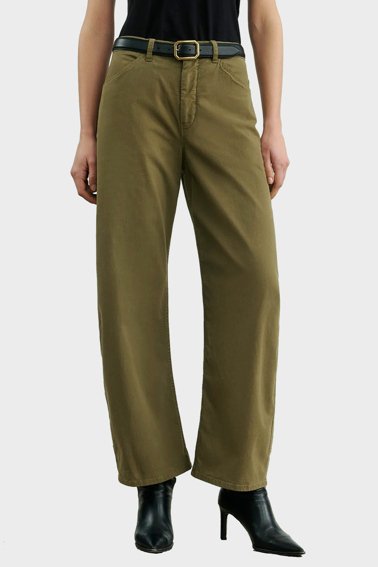 NILI LOTAN Tribeca Pant in Military Green NILI LOTAN Tribeca Pant in Military Green