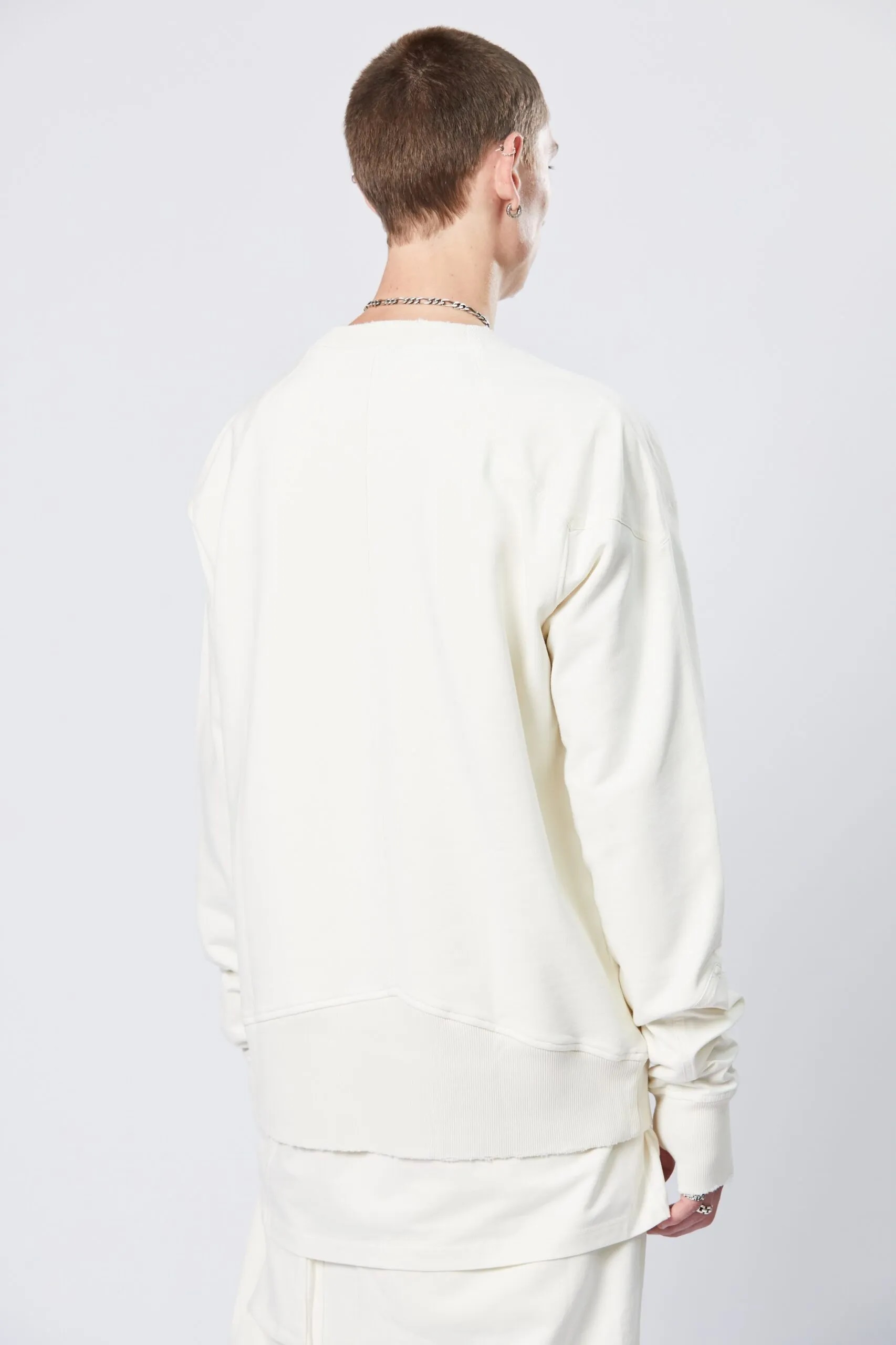 THOM KROM Sweatshirt in Cream L