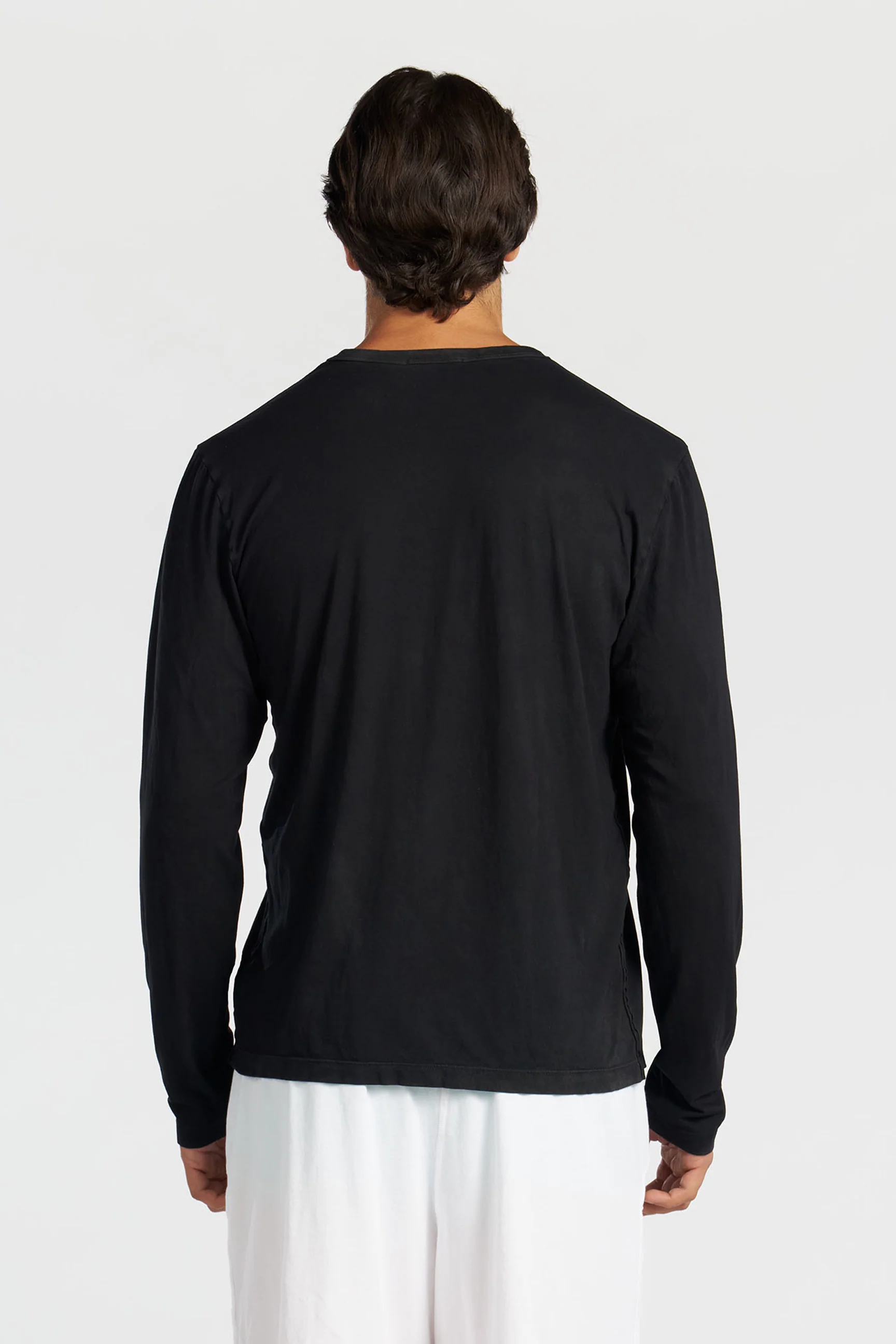 COTTON CITIZEN Classic Crewneck Longsleeve in Vintage Black