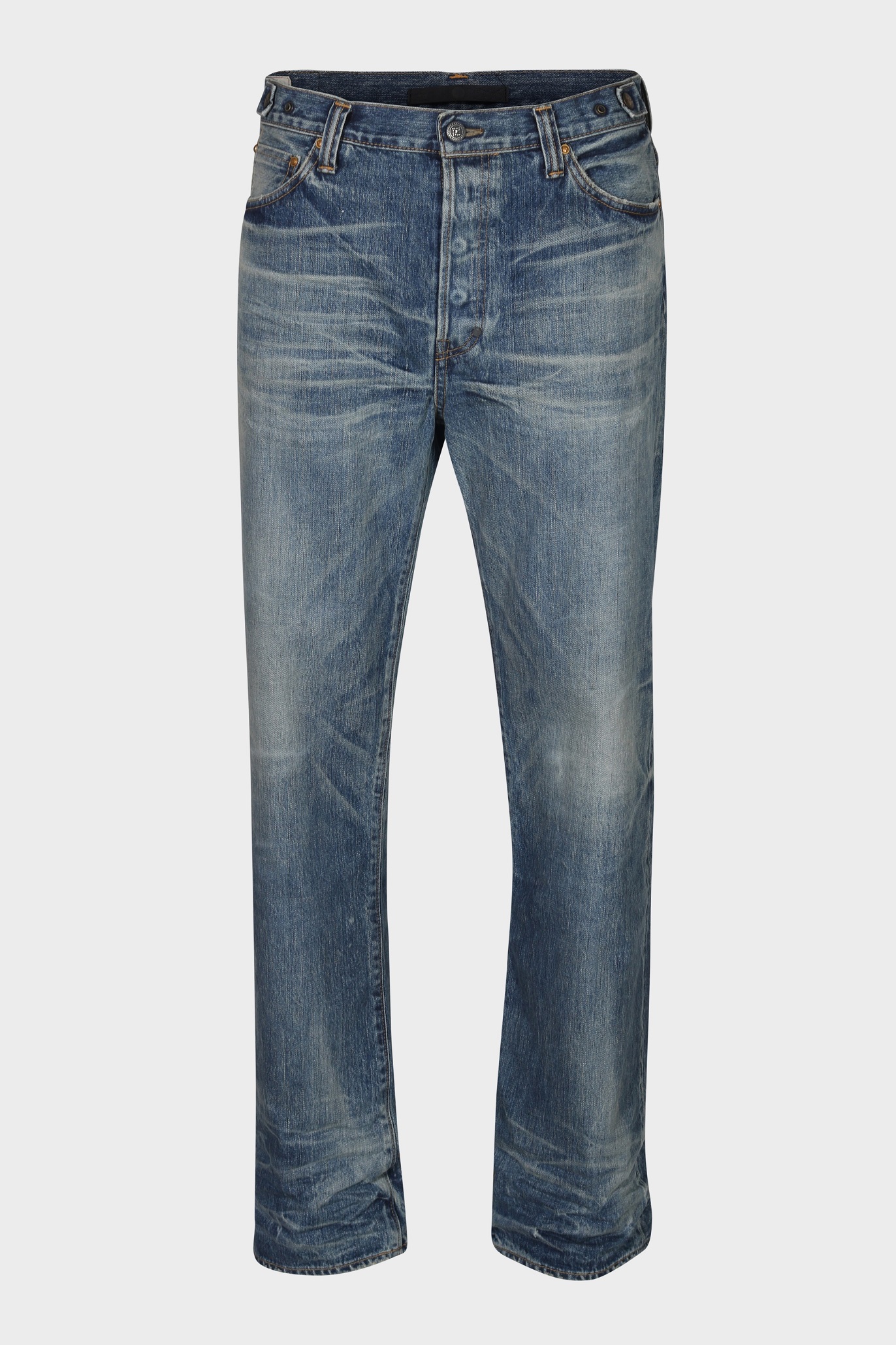 MASTERCRAFT UNION Limited Relaxed Fit Jeans in Mid Blue Vintage
