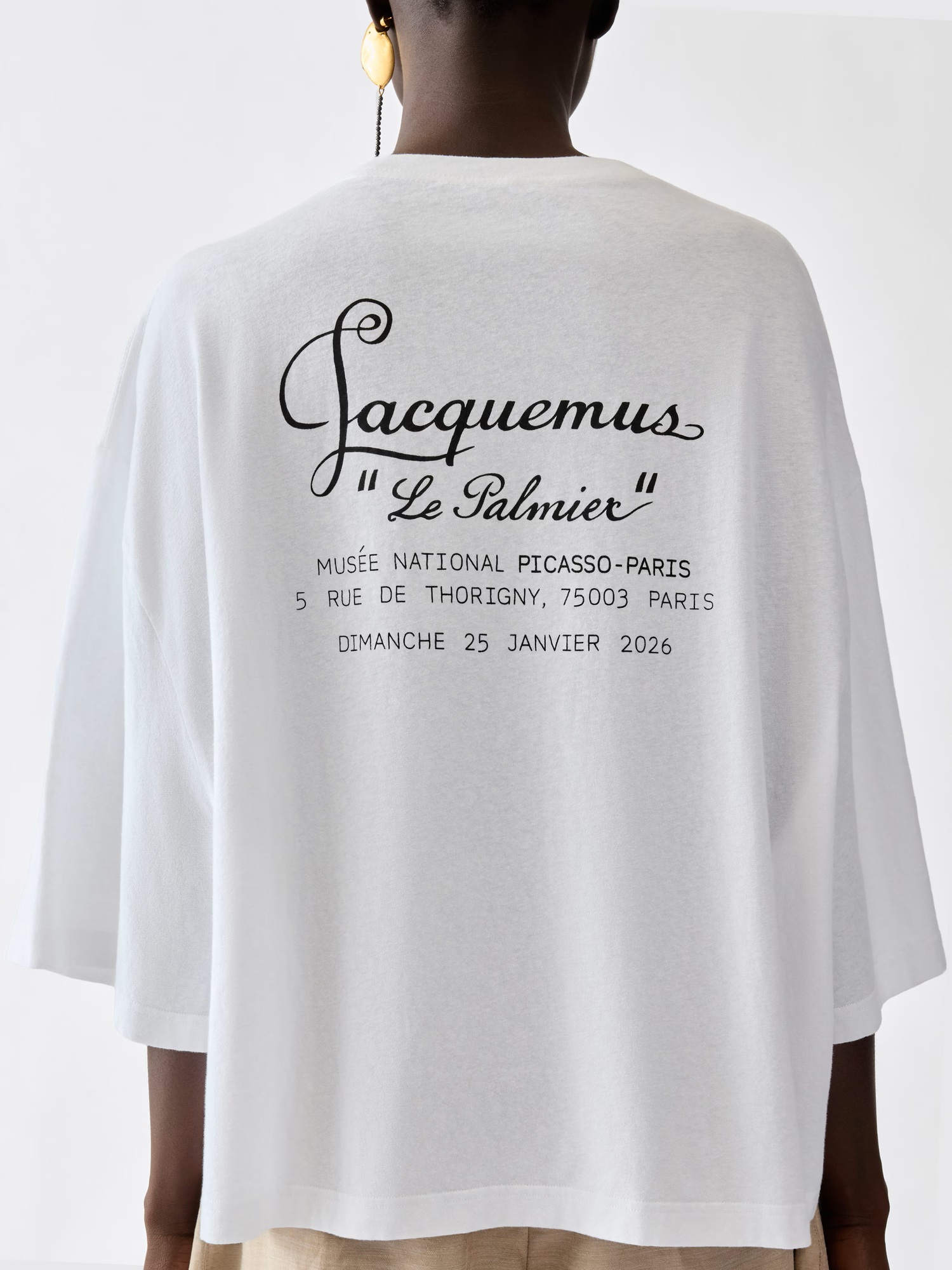 JACQUEMUS "Le Palmier" T-Shirt in White
