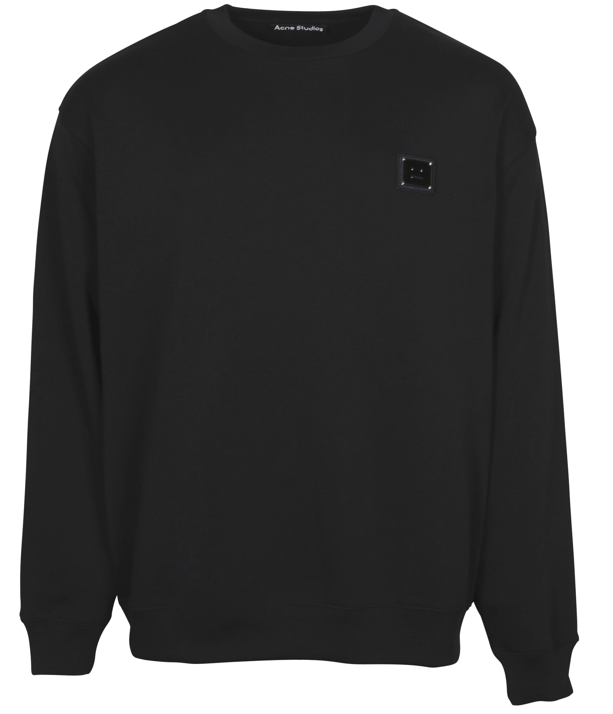 Unisex Acne Studios Sweatshirt Forba Plaque Face Black M