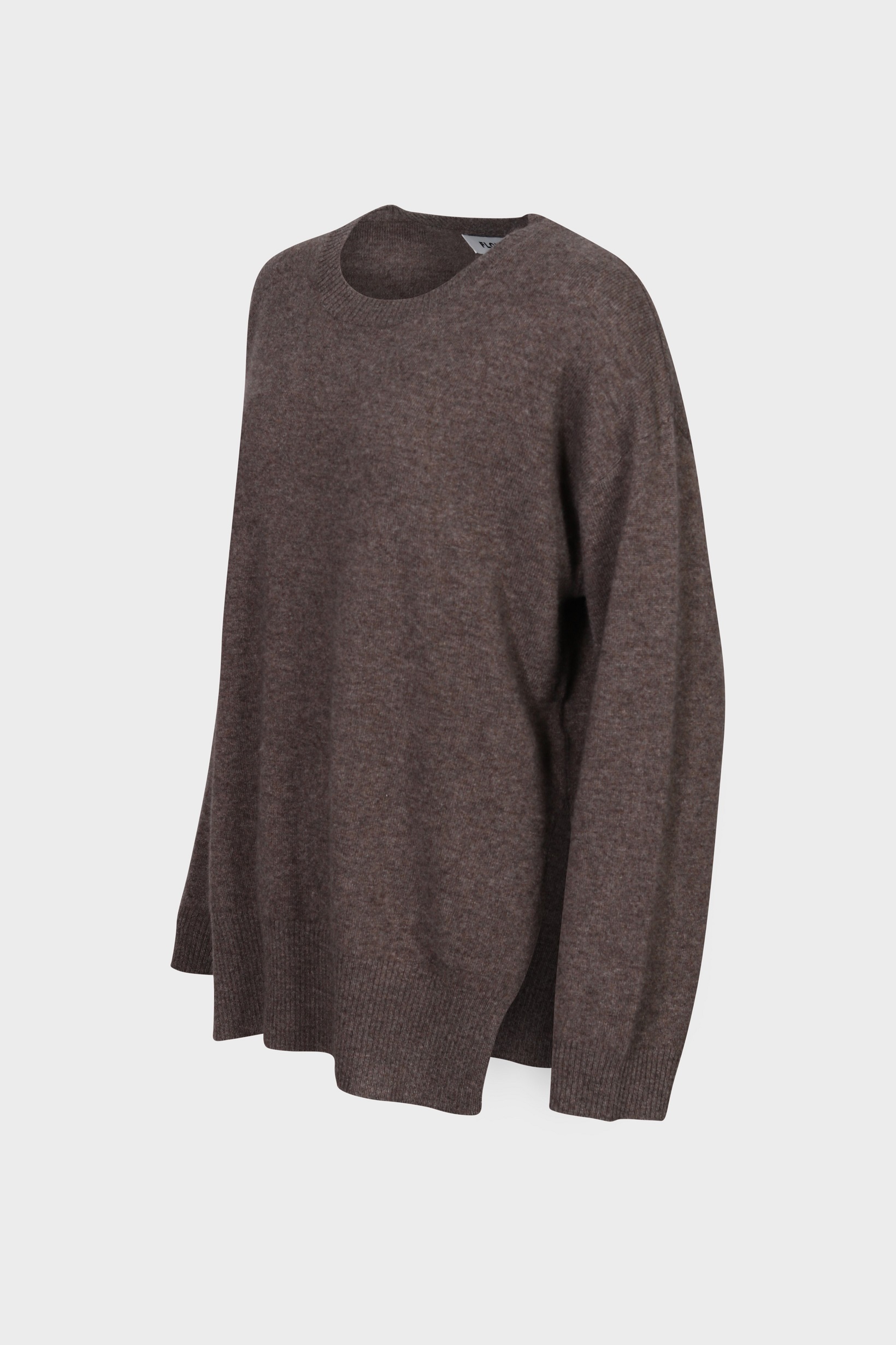 FLONA Loose Fit Sweater in Taupe Melange