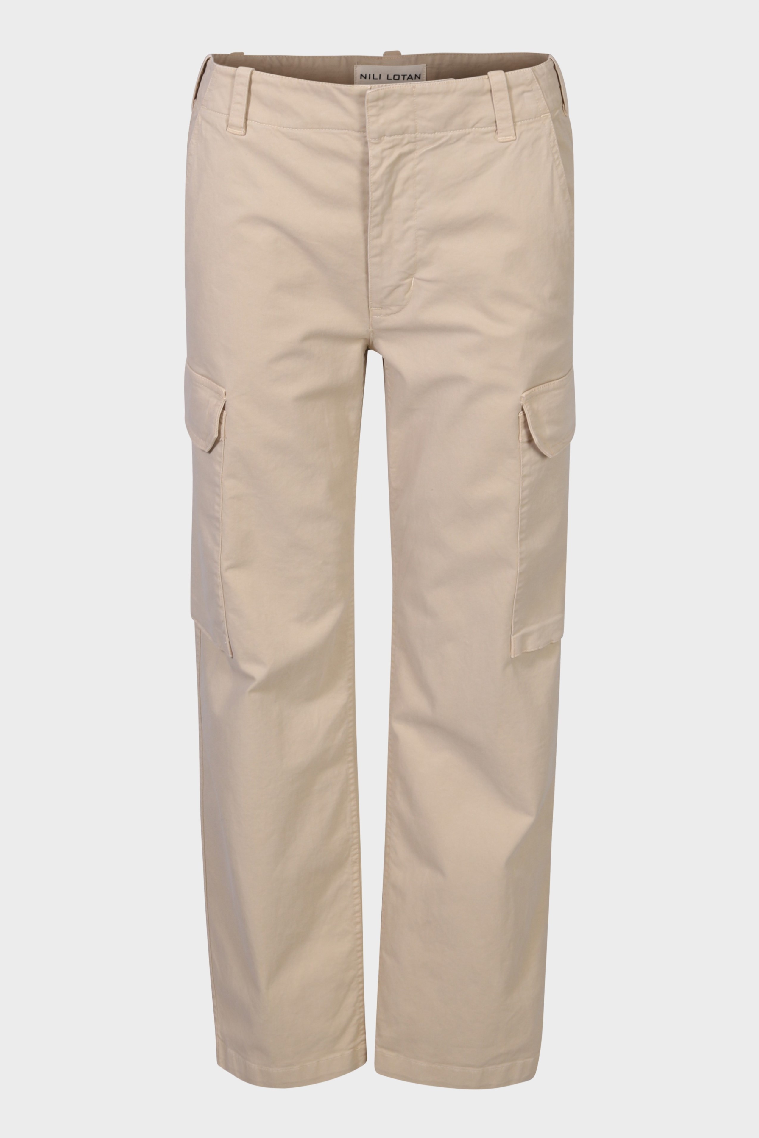 NILI LOTAN Leofred Cargo Pant in Sandstone NILI LOTAN Leofred Cargo Pant in Sandstone