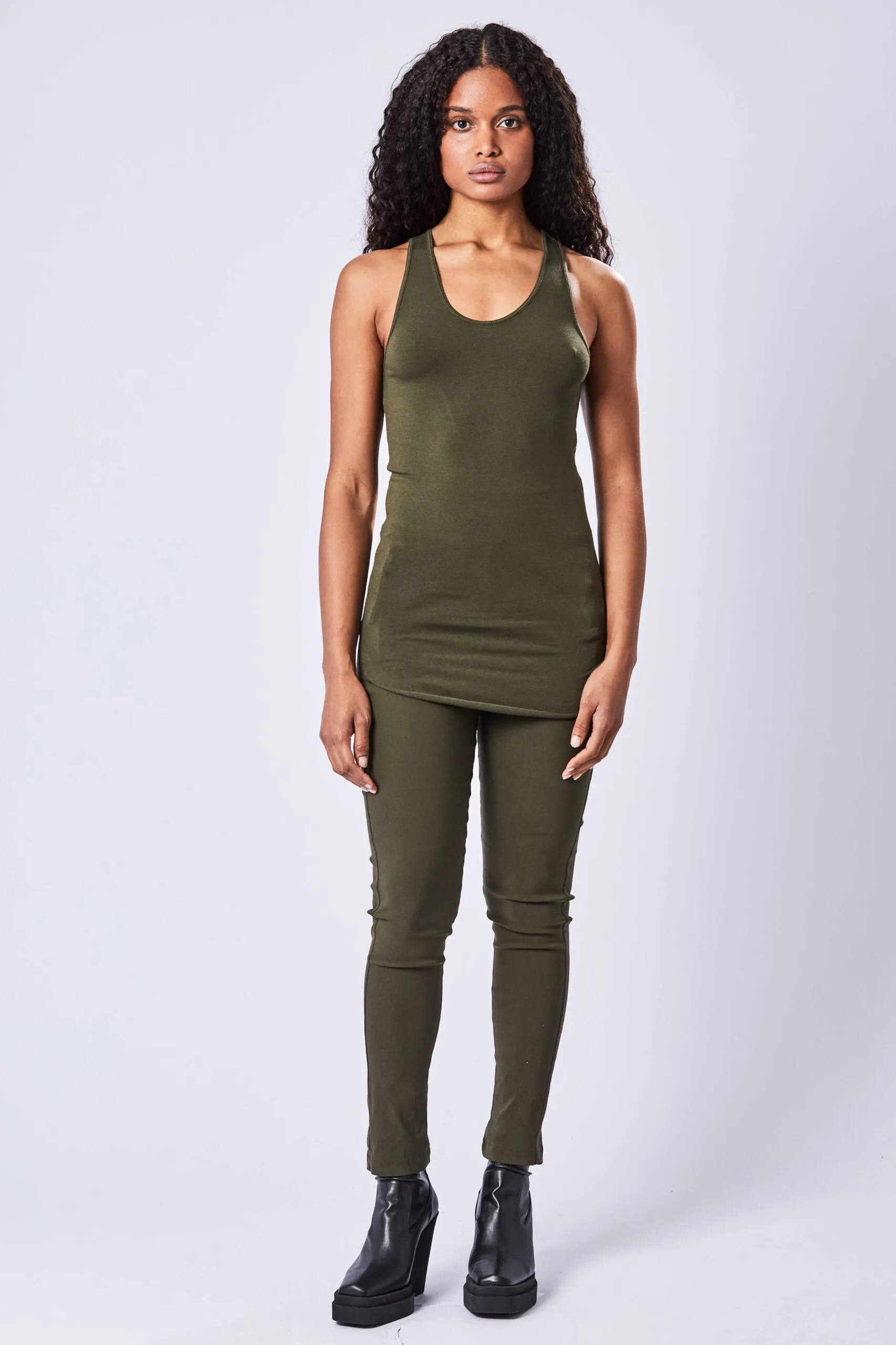 THOM KROM Tank Top in Green M