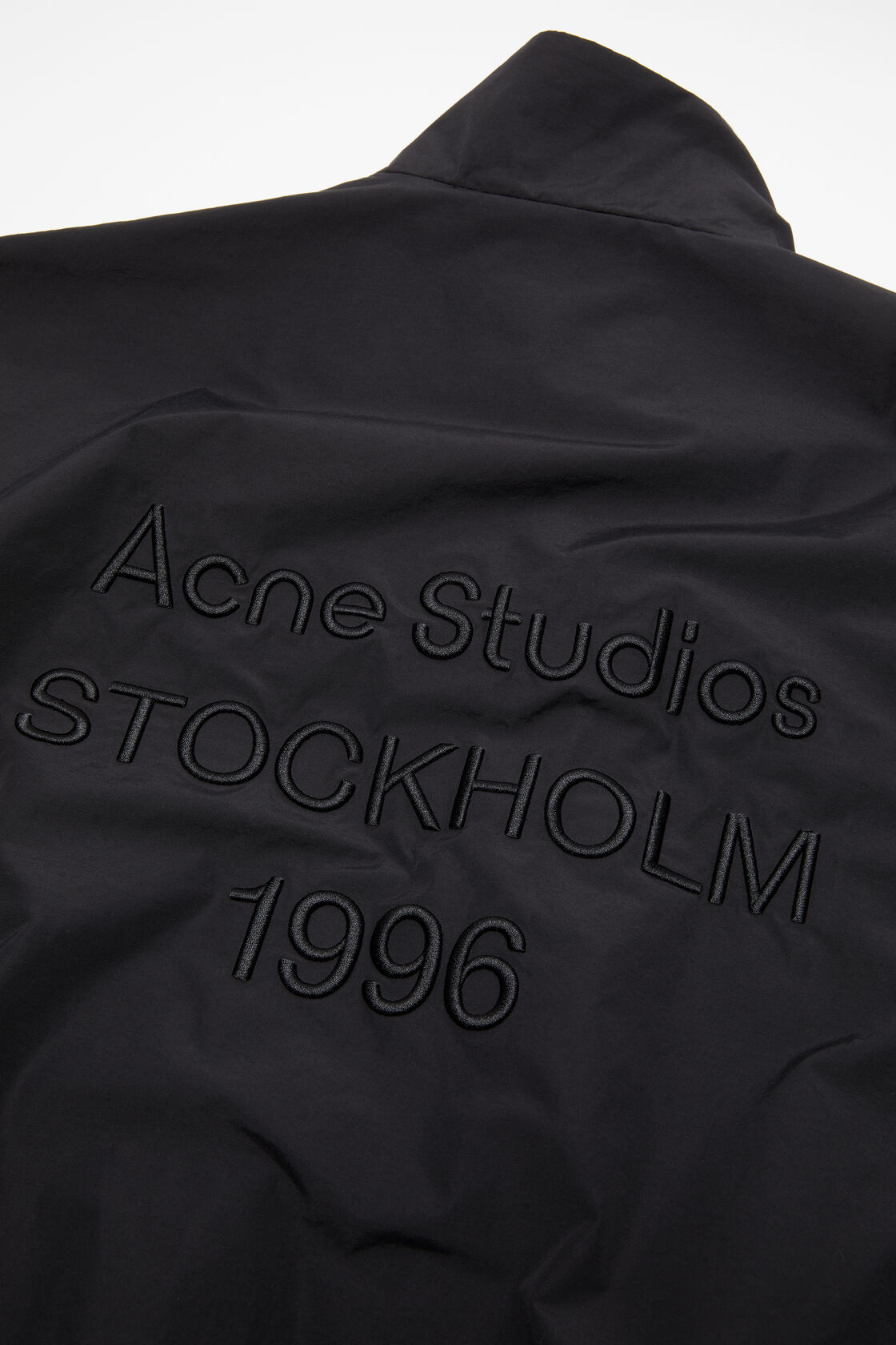 ACNE STUDIOS Logo Jacket in Black ACNE STUDIOS Logo Jacket in Black