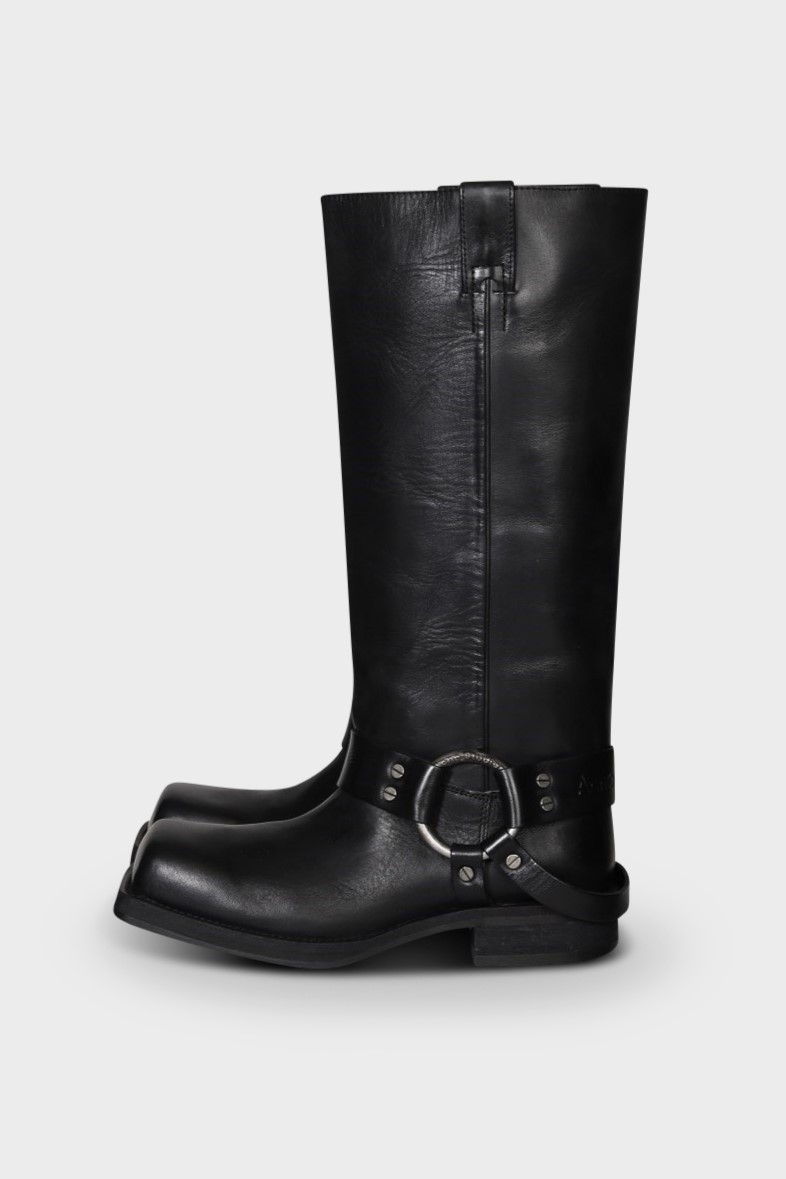 ACNE STUDIOS Biker Boots in Black ACNE STUDIOS Biker Boots in Black