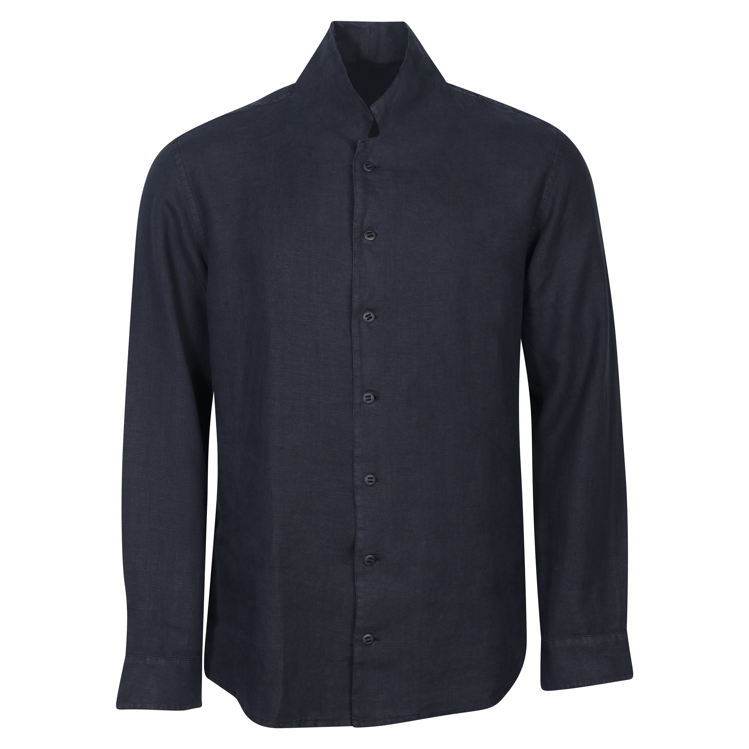 Hannes Roether Linen Shirt Navy
