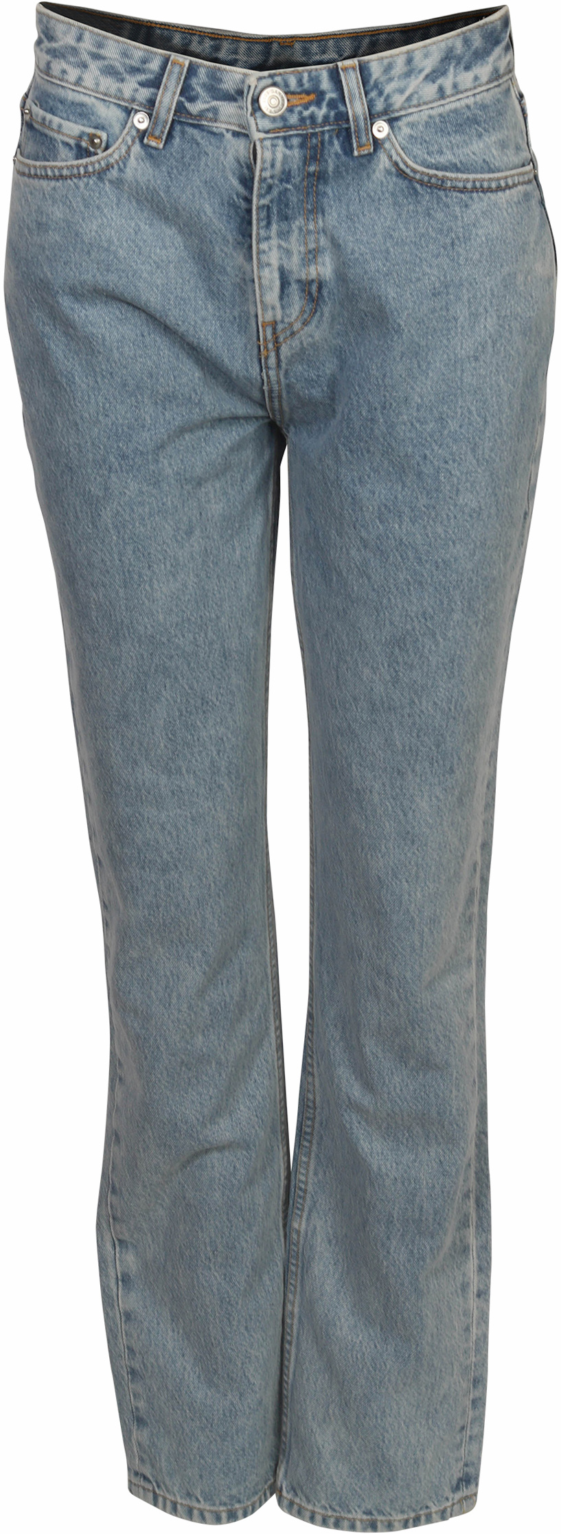 Ganni High Waisted Jeans Washed Blue