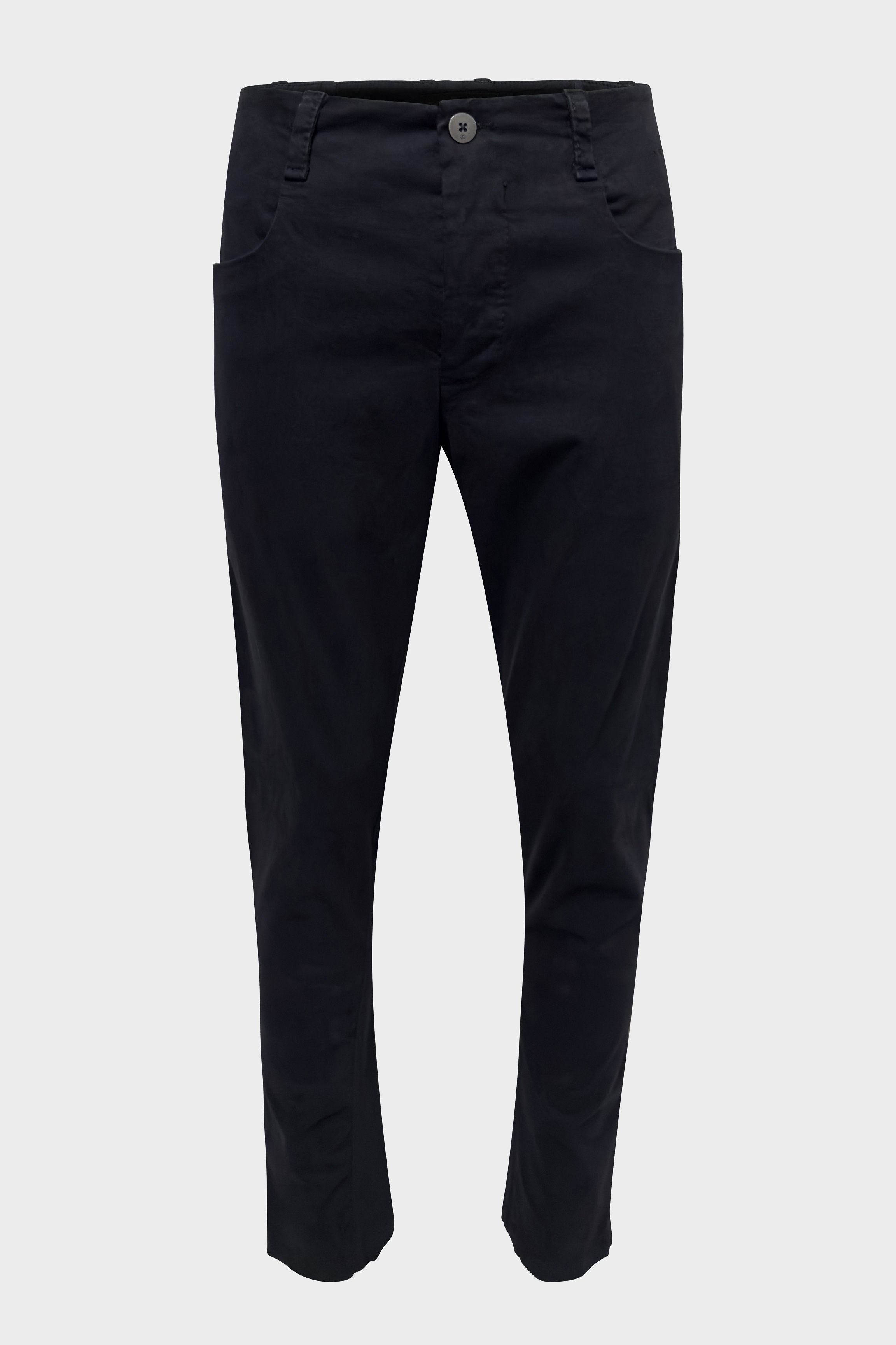 TRANSIT UOMO Cotton Stretch Pant in Blue