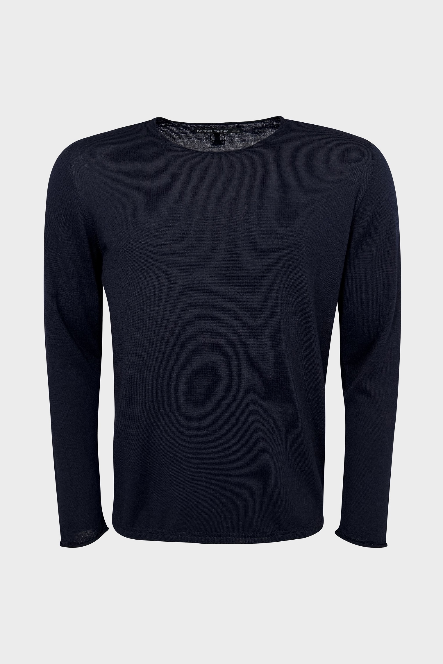HANNES ROETHER Wool/Cashmere Sweater in Navy