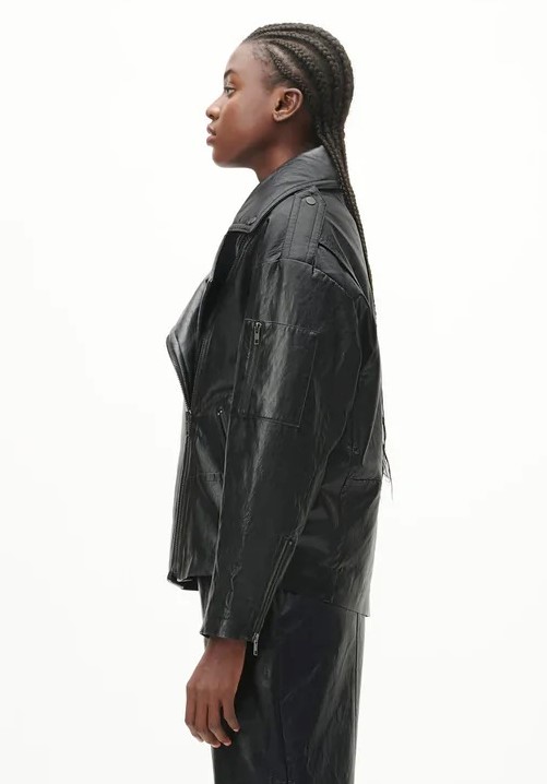 Lala Berlin Jax Vegan Leather Jacket in Black