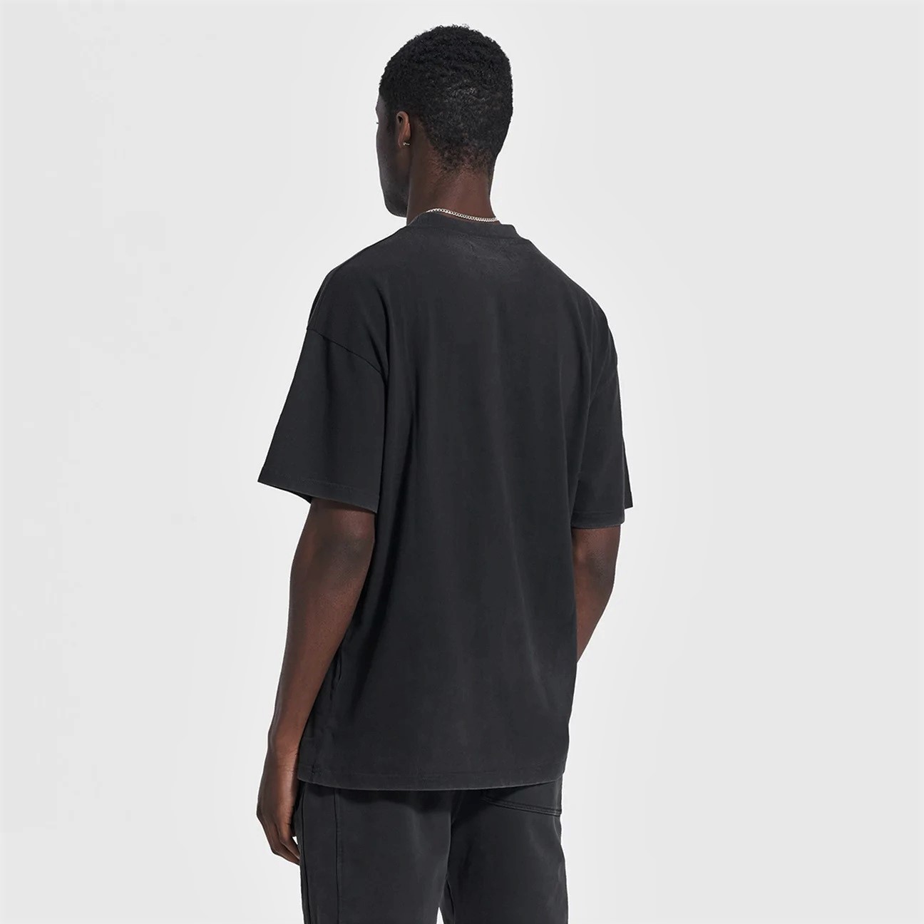 Represent Blank T-Shirt in Off Black