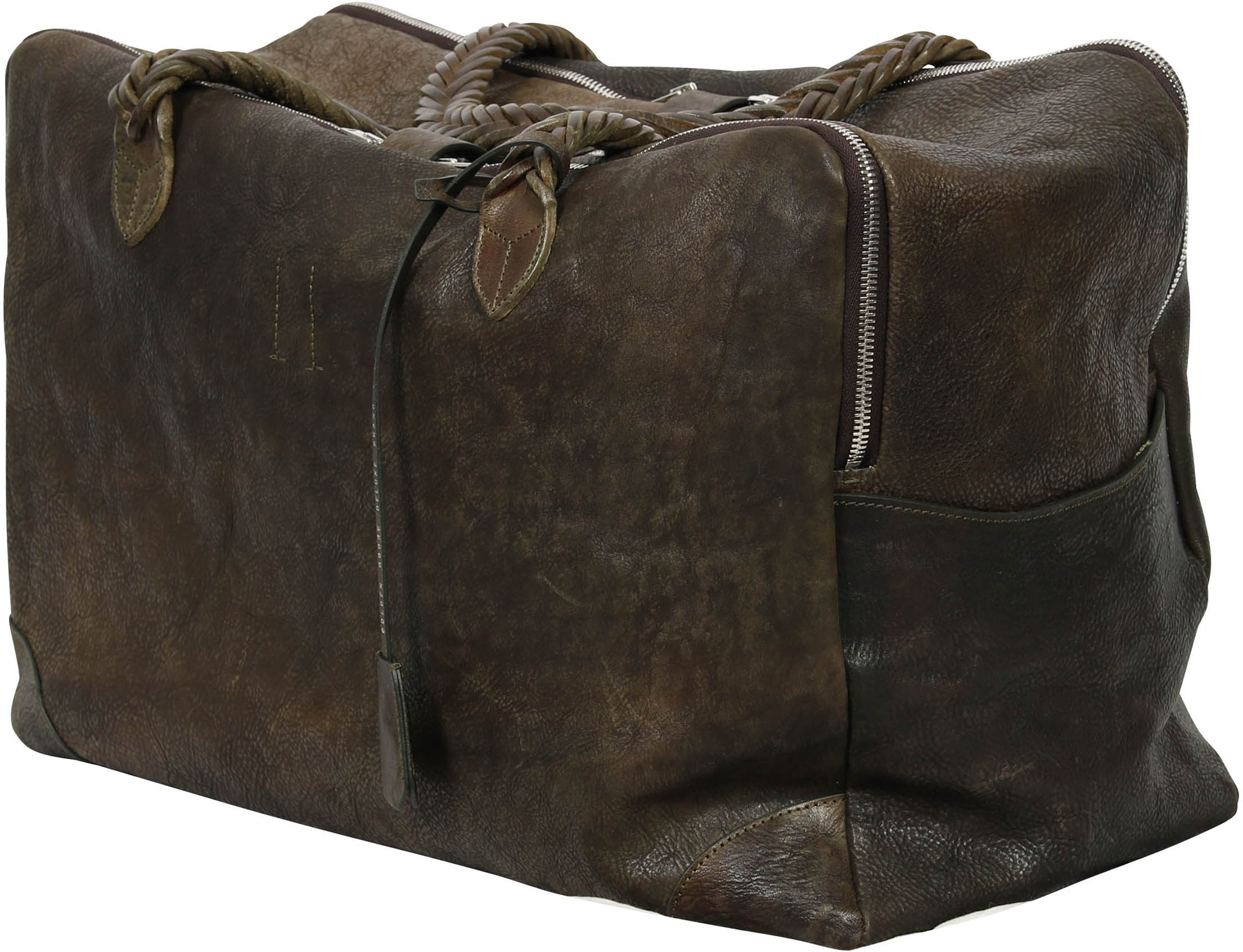 Golden Goose Big Equipage Bag Green Washed Leather