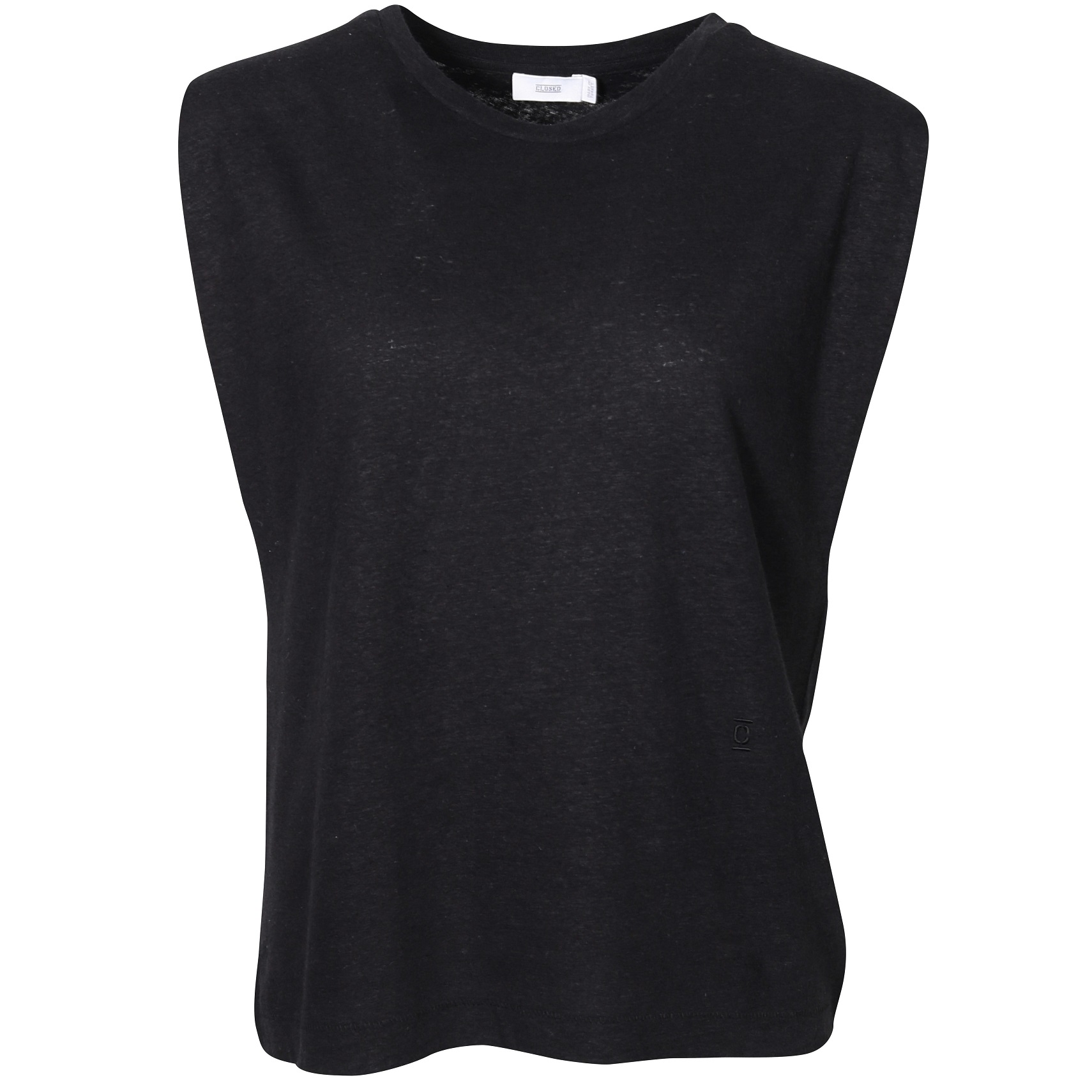 CLOSED Sleeveless T-Shirt in Black