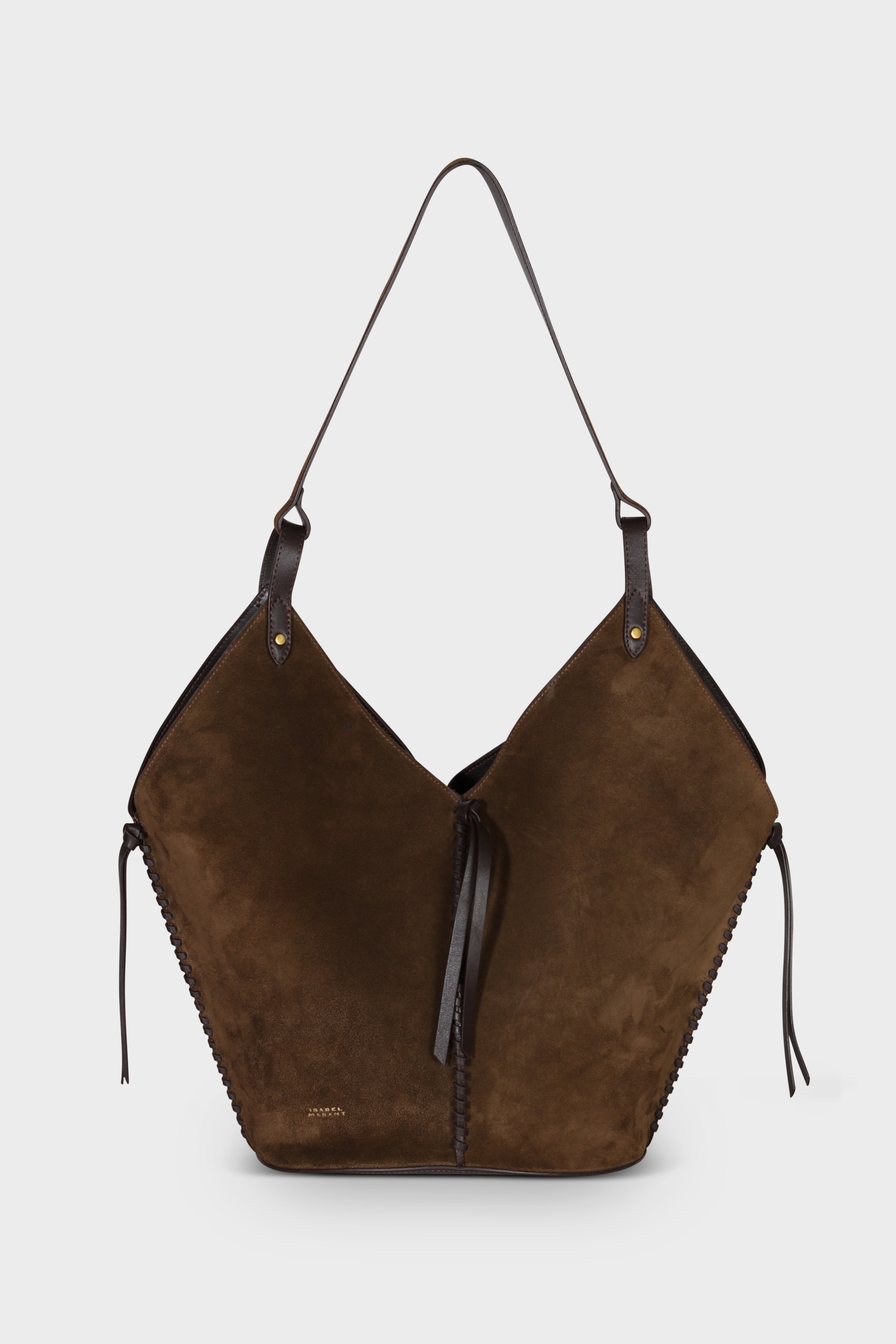 ISABEL MARANT Tampa Shoulder Bag in Khaki Brown ISABEL MARANT Tampa Shoulder Bag in Khaki Brown