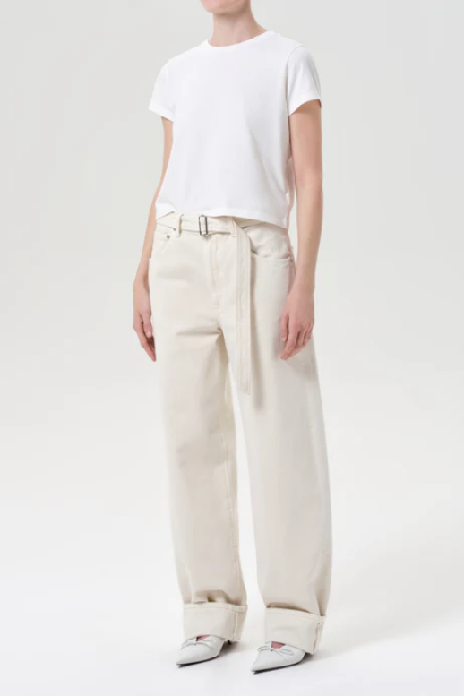 AGOLDE Adine Tee in White