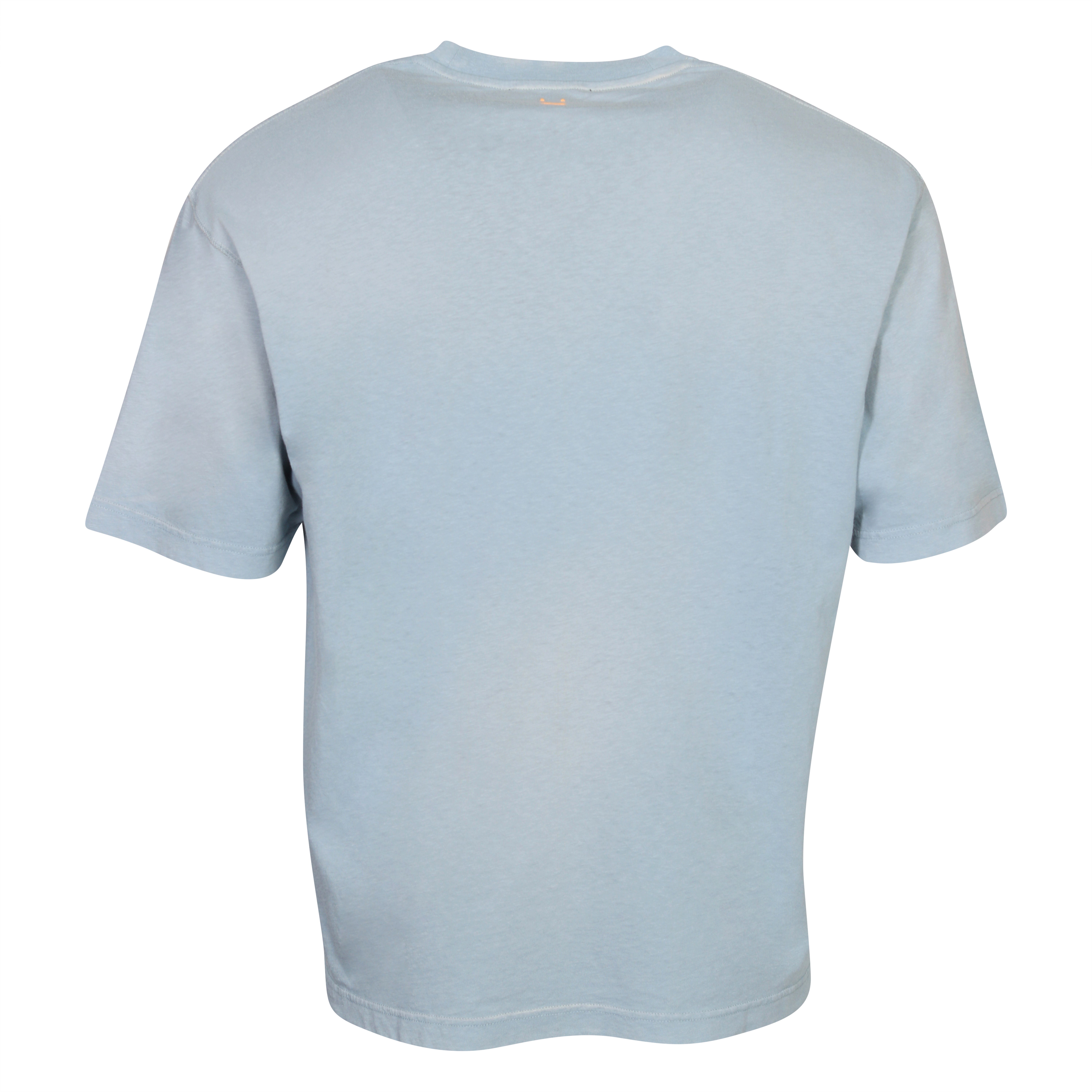 Acne Studios Face T-Shirt in Dusty Blue