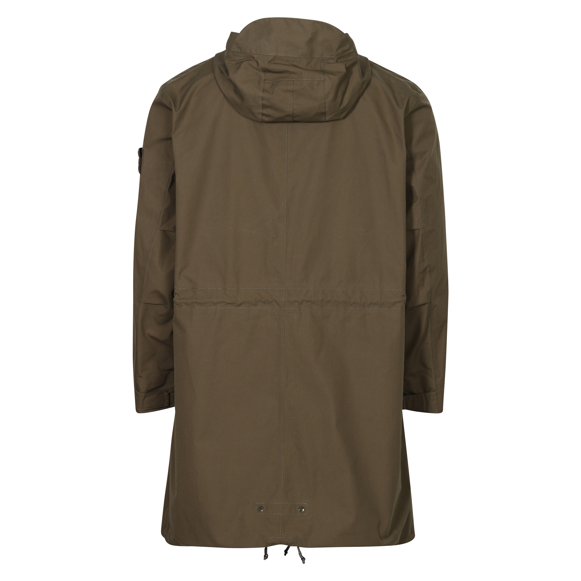 STONE ISLAND O-Ventile Ghost Parka in Military Green