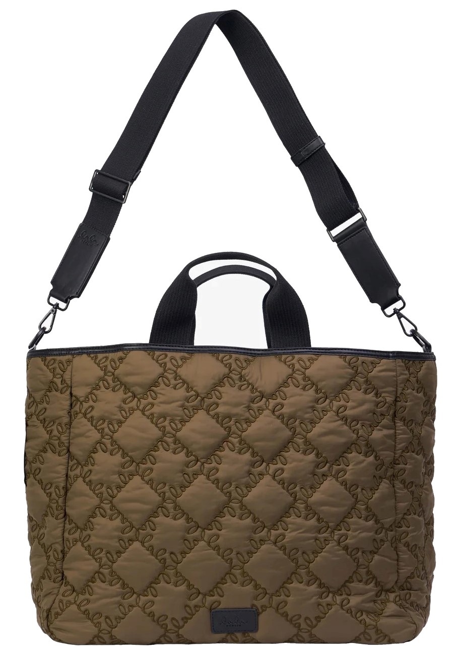 LALA BERLIN Oversize Tote Mendel in Eucalyptus Lalagram