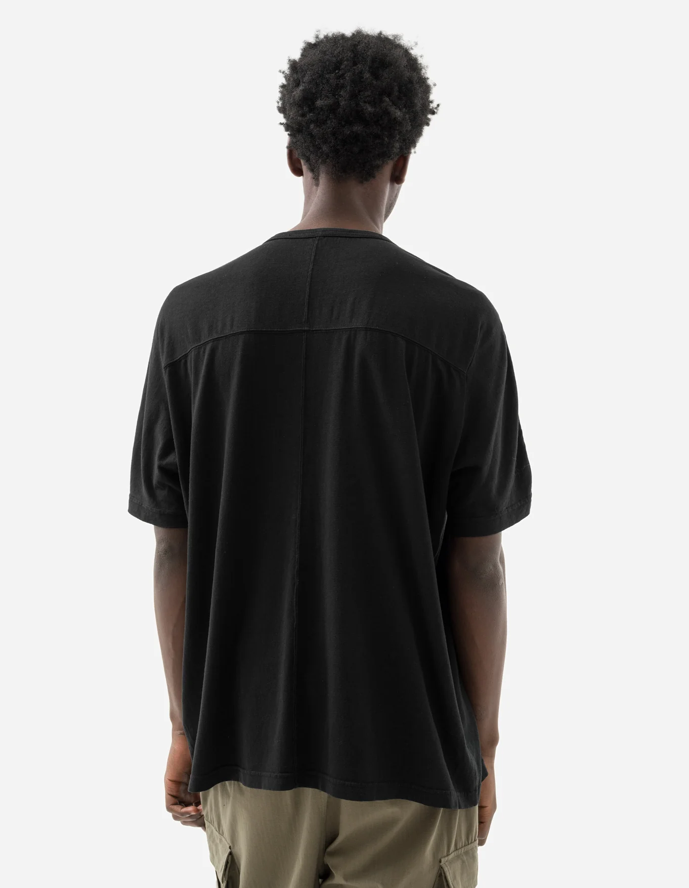 MAHARISHI 5234 Hemp Cross Oversized T-Shirt in Black