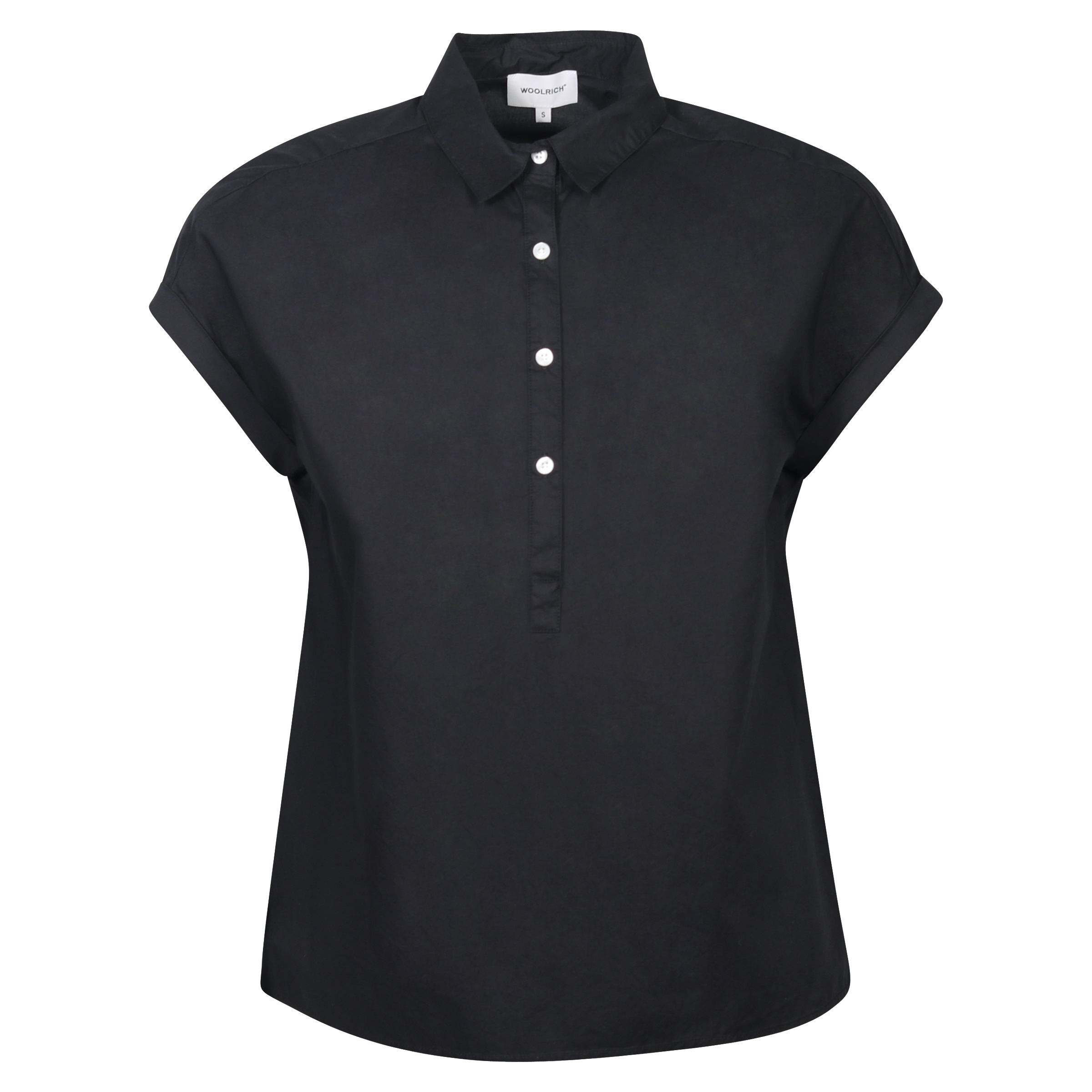 Woolrich Popeline Blouse Black