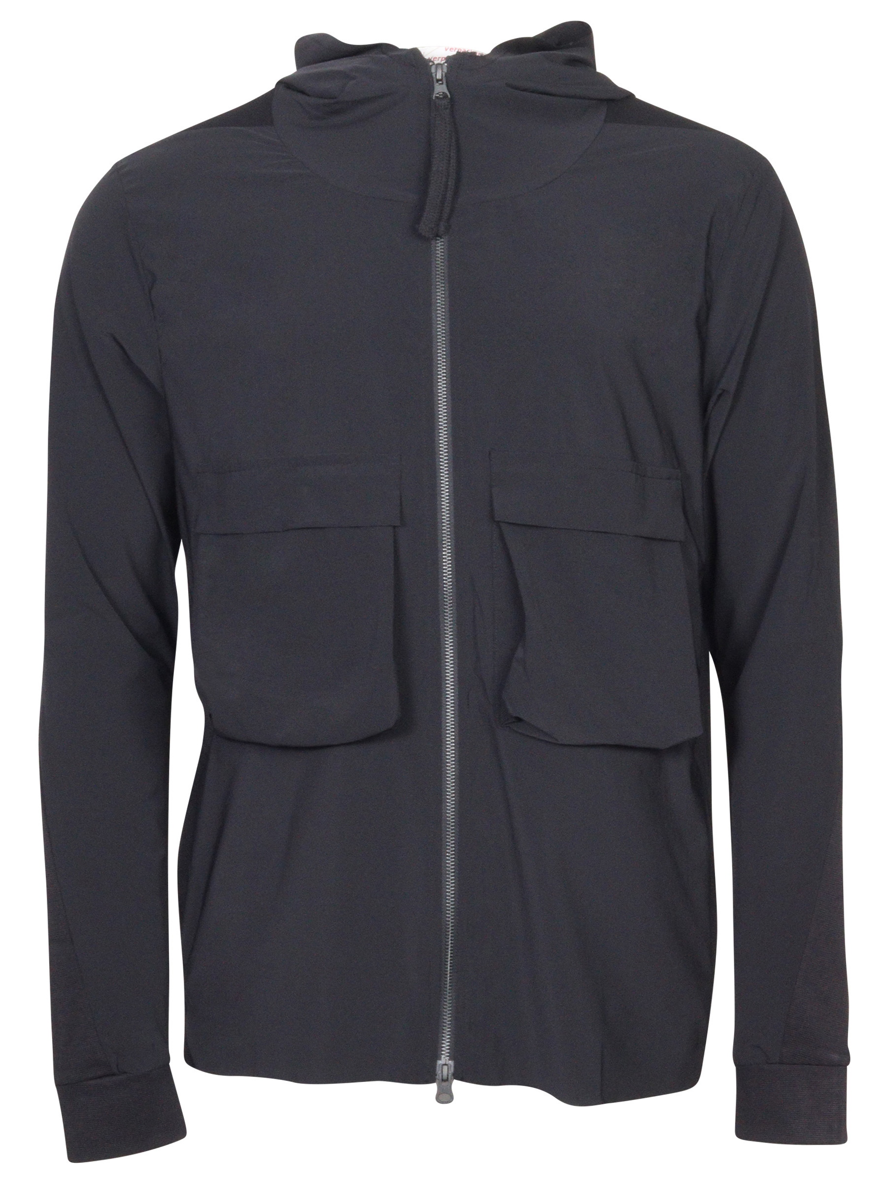 Thom Krom Hooded Tech/Jersey Jacket Black