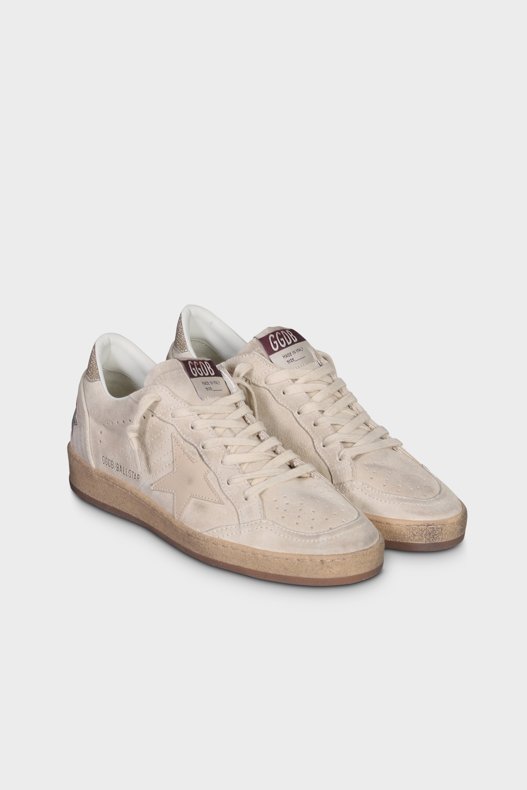 GOLDEN GOOSE Sneaker Ballstar in Seedpearl/Smoke Grey 37