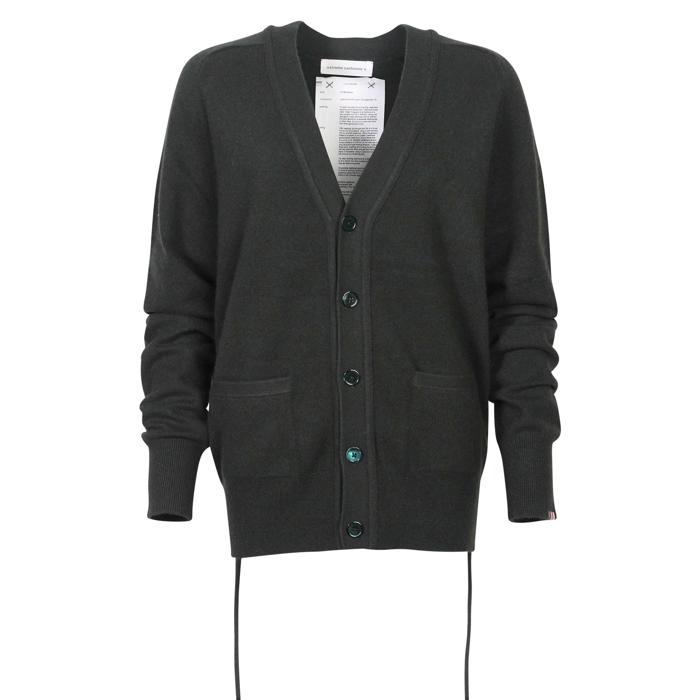 Extreme Cashmere Cardigan N°185 Feike in Bottle