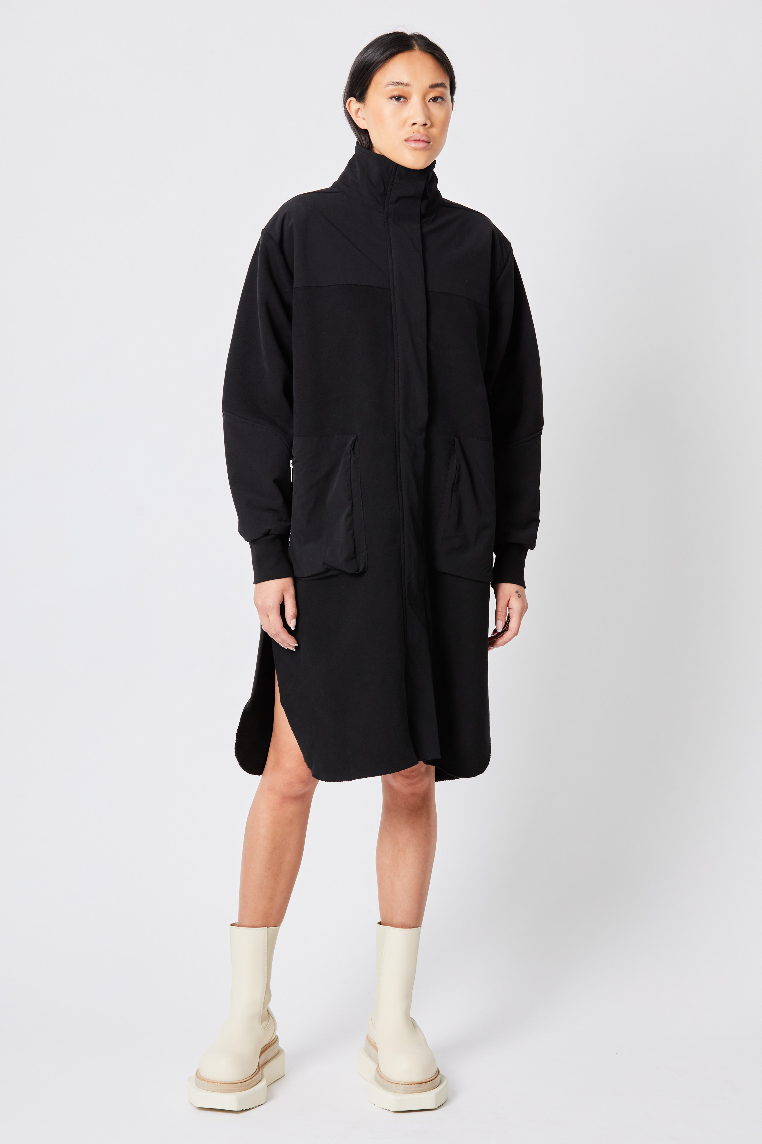 Thom Krom Sweat Coat in Black XS
