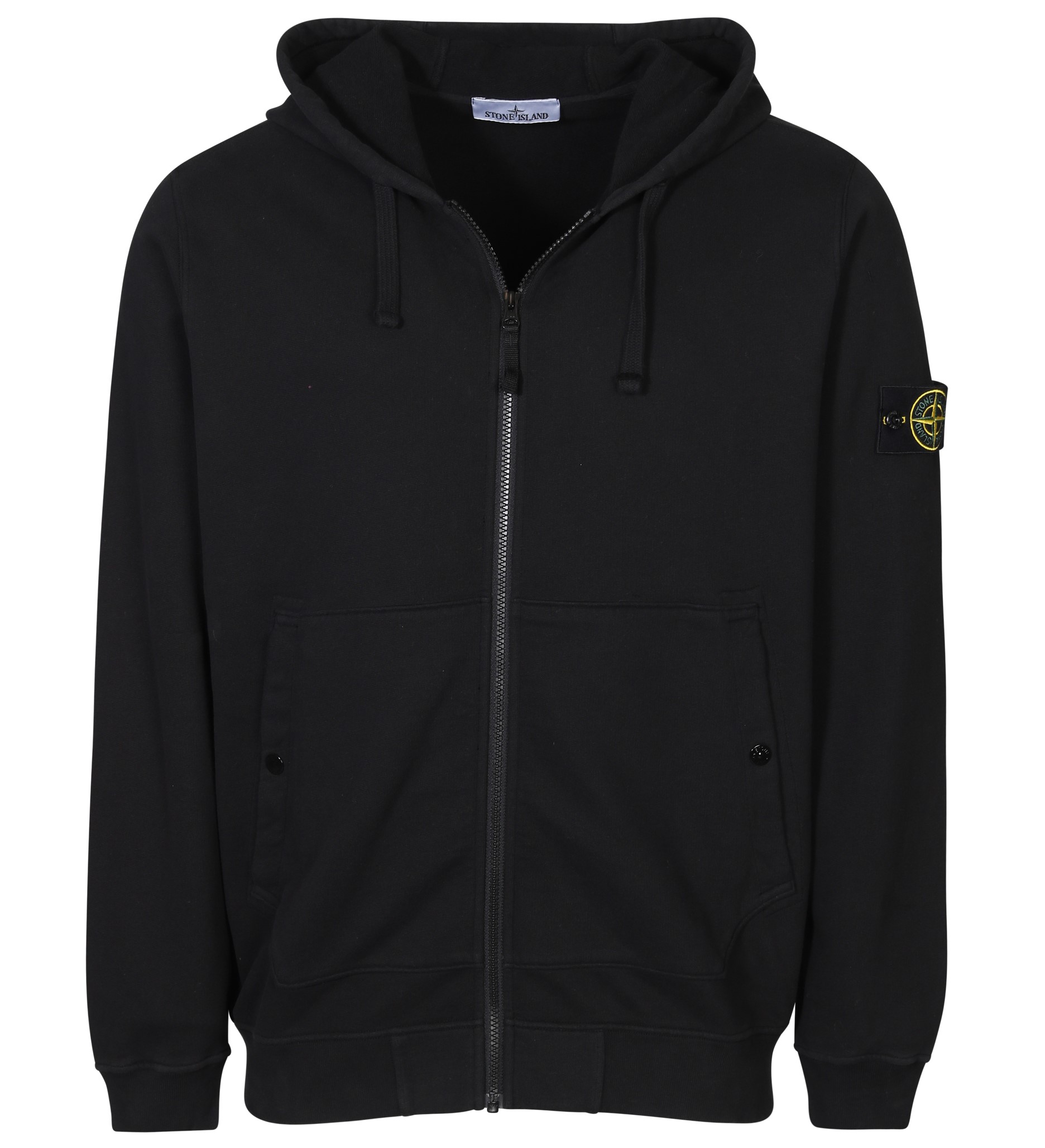 STONE ISLAND Zip Sweat Hoodie in Dark Grey