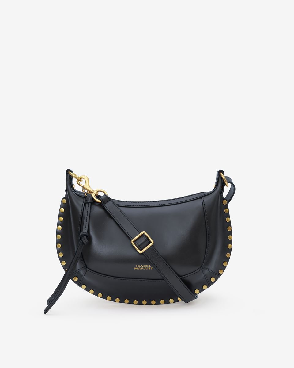 ISABEL MARANT Oskan Moon Shoulder Bag in Black