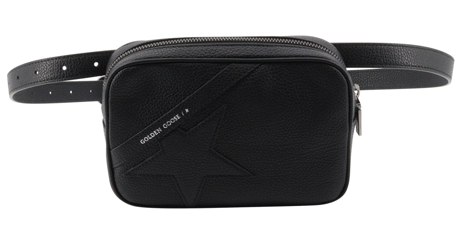 Golden Goose Star Belt Bag Black Hammered