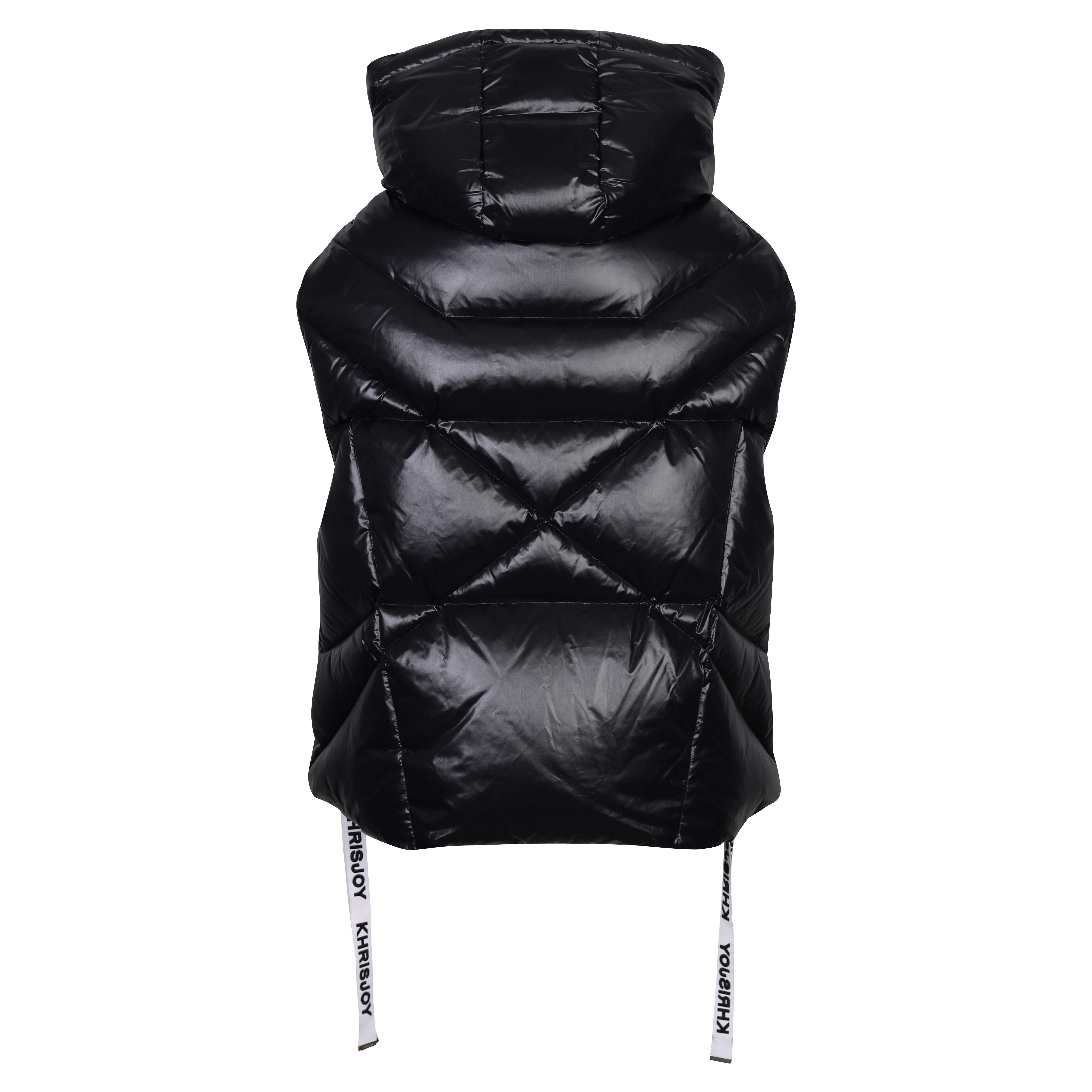 Khrisjoy Iconic Puffer Vest in Shiny Black S / 01