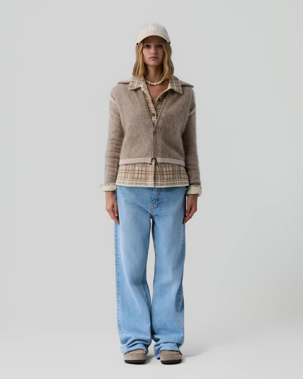 GUEST IN RESIDENCE Grizzly Frankie Jacket in Taupe/Oatmeal