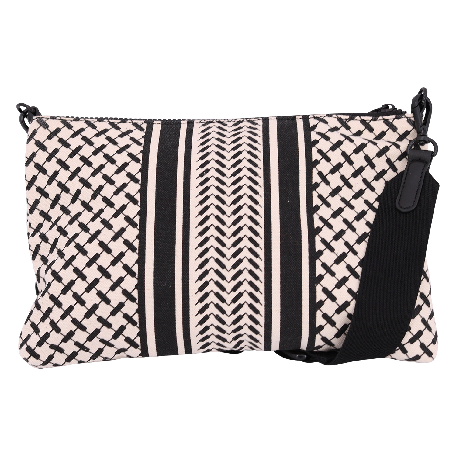 Lala Berlin Crossbody Bag Zabiana Kufiya Offwhite/Black