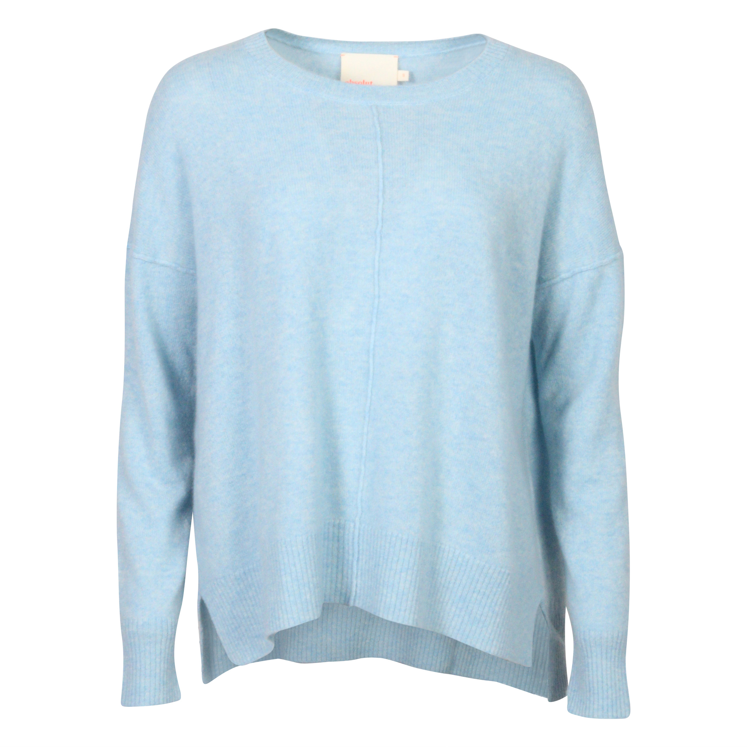 Absolut Cashmere Oversized Sweater Light Blue Melange