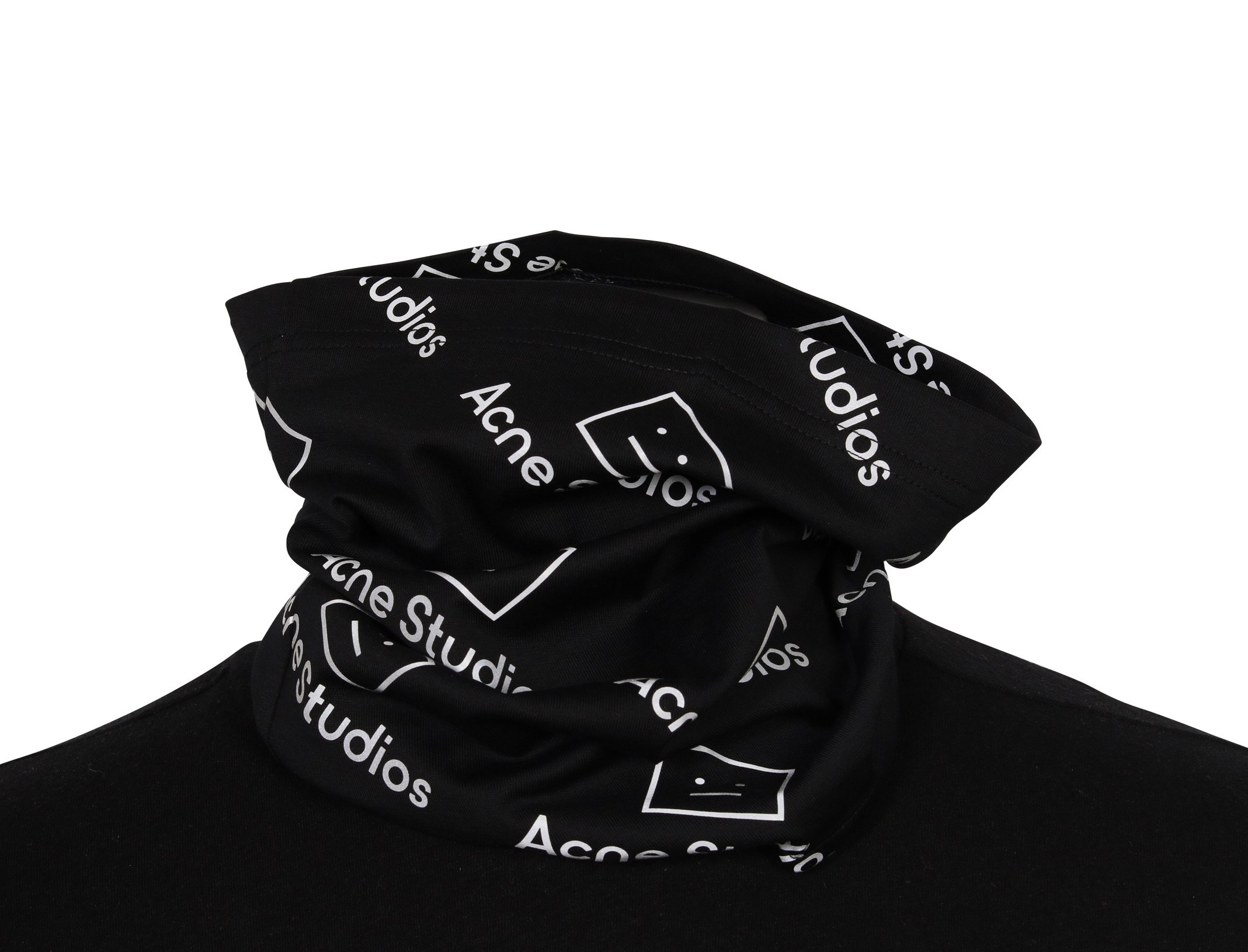 Unisex Acne Studios Snood Jersey Face Black Reflective