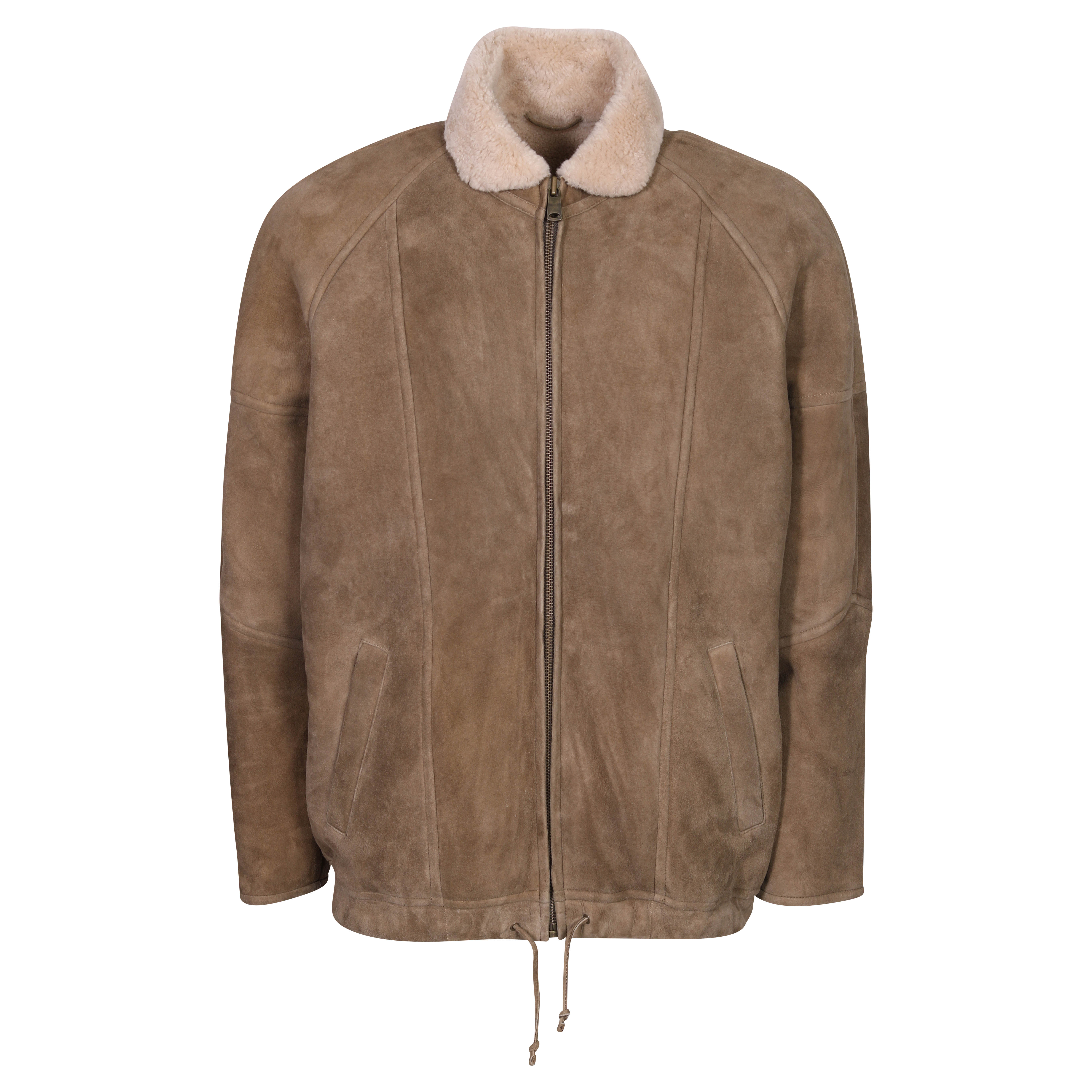 Isabel Marant Abenoe Shearling Jacket in Khaki